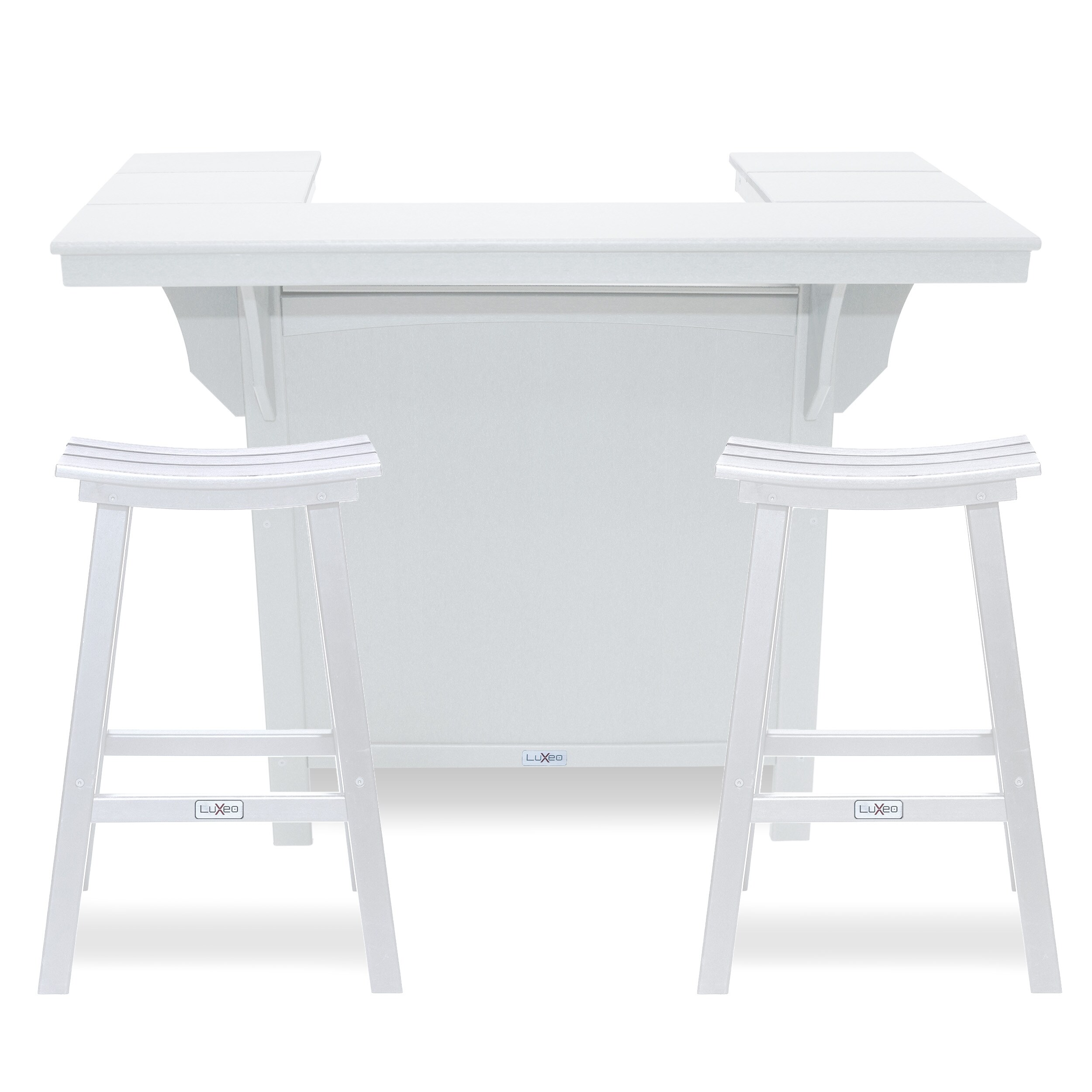 LuXeo 1660-WHT2-SBC Patio-Bars - View #2