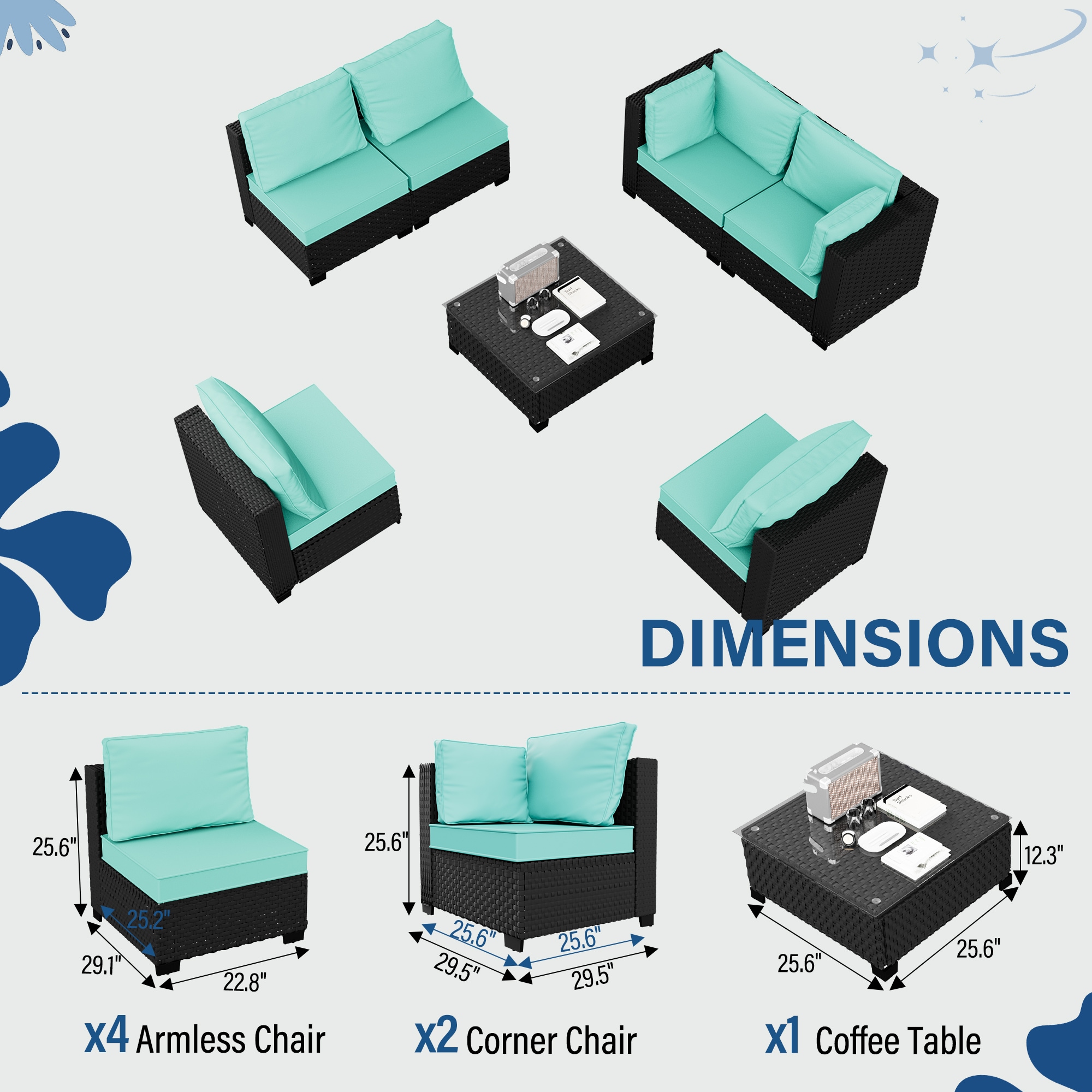 HYALON 4170259387613 Patio-Conversation-Sets - View #4
