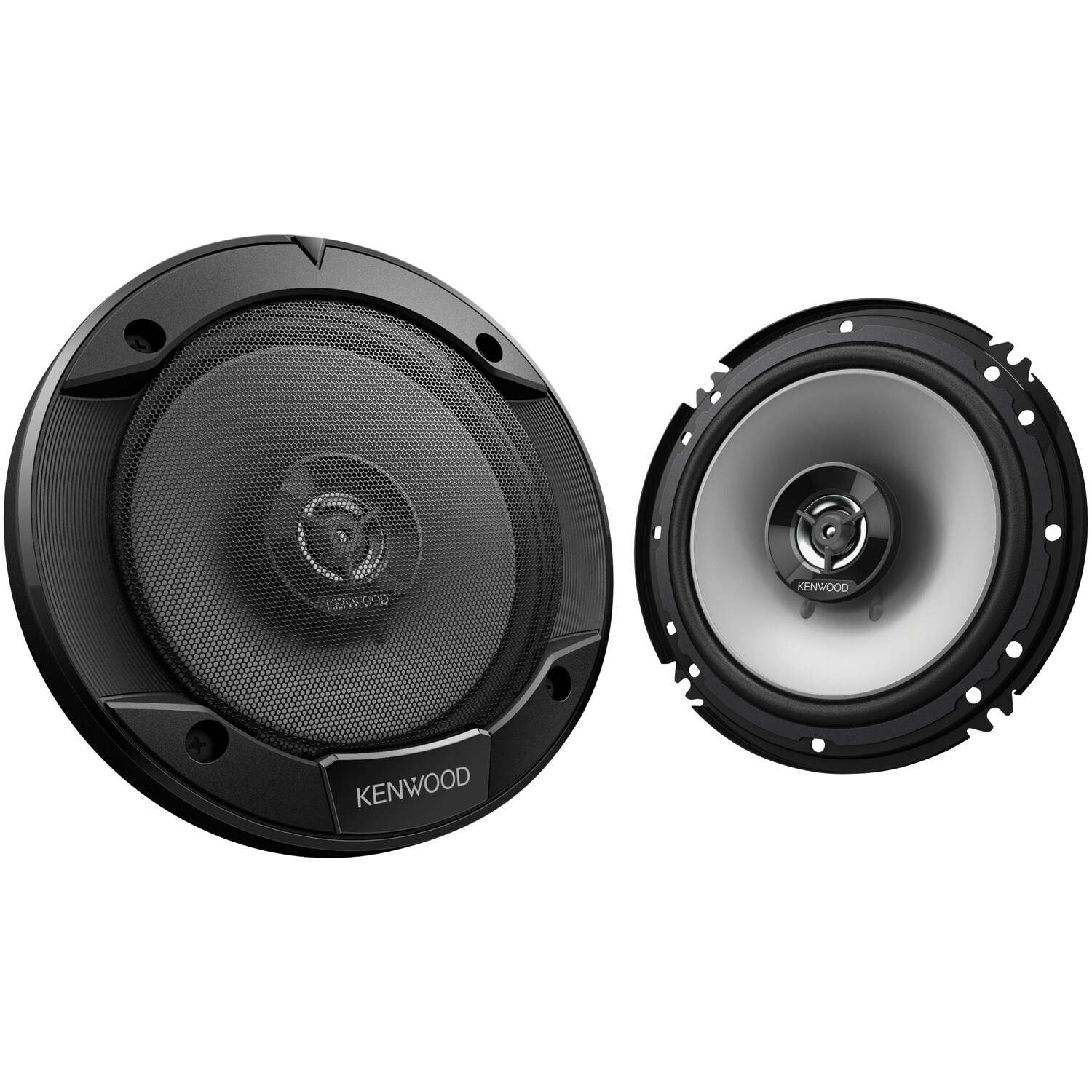 Sport Series Kfc-1666s 6.5-in., 300-watt-max 2-way Full-range Coaxial Speakers, Black, 2 Pack | - KENWOOD KWDKFC1666S