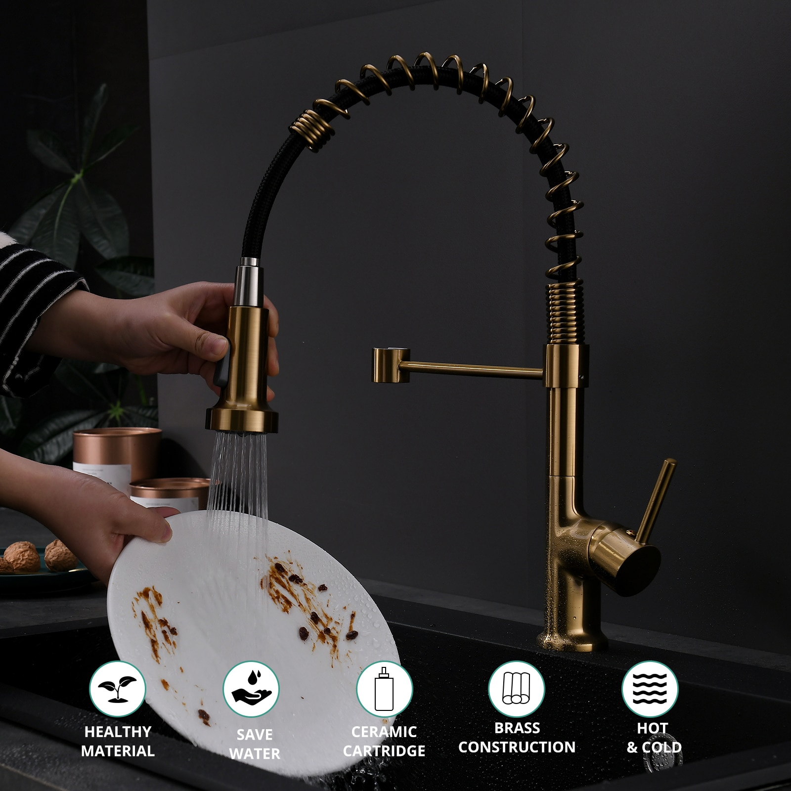 Fapully FA-B-1002G Kitchen-Faucets - View #6