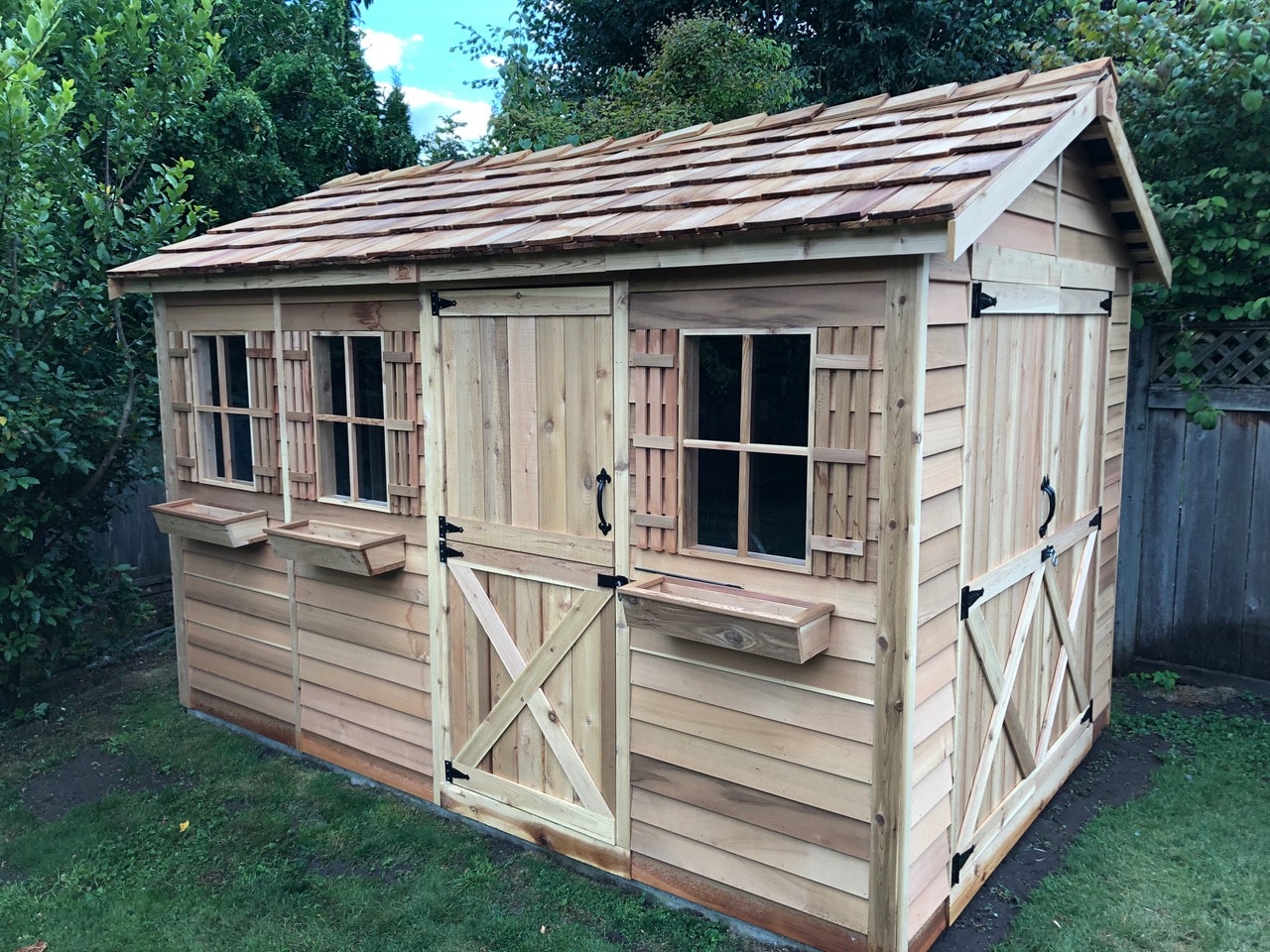 Cedarshed BT128 Wood-Storage-Buildings - View #2