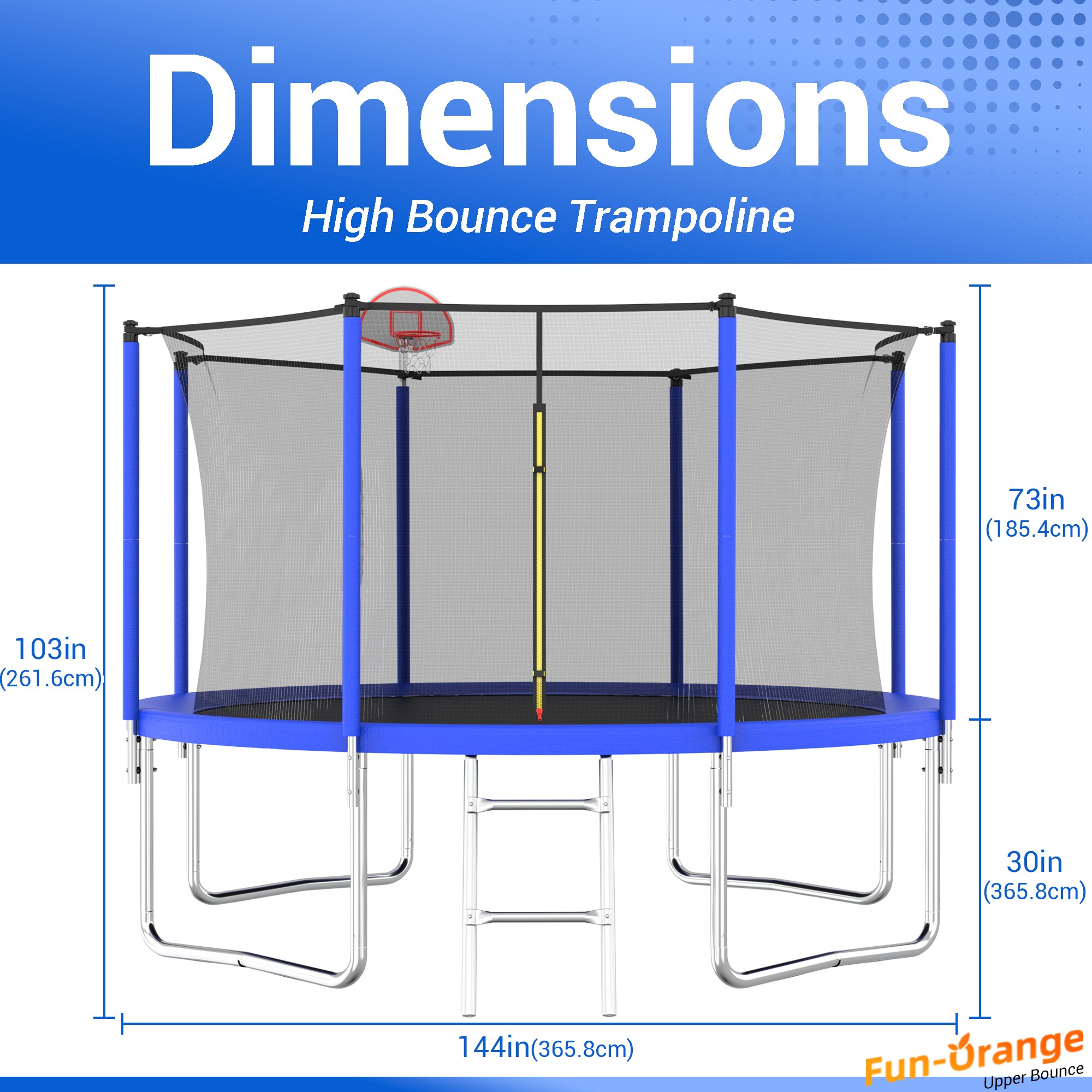 Fun Orange FUN25BC45 trampolines - View #6