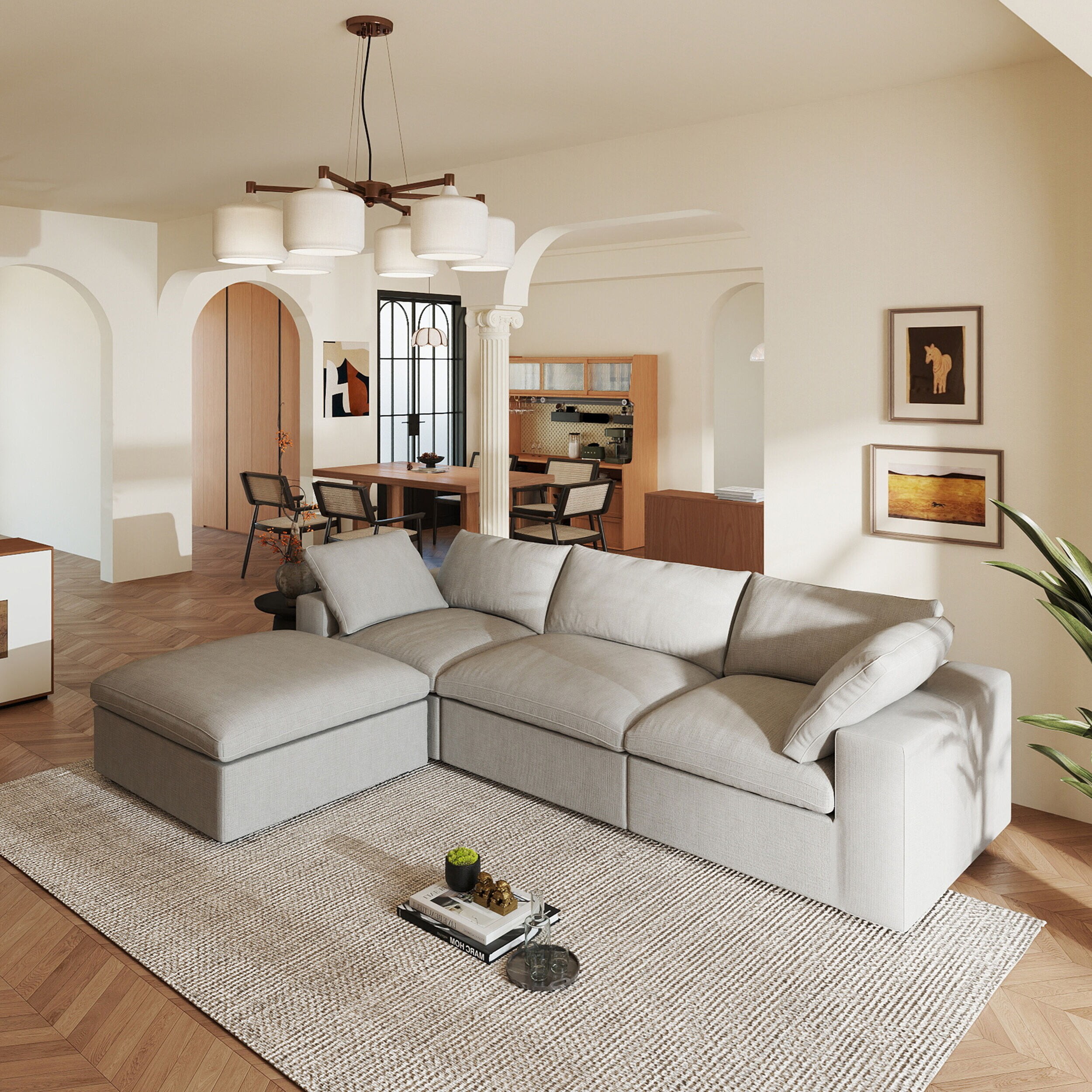BuotiqHom DH-S3+1-121LG Sofas-Loveseats - View #3