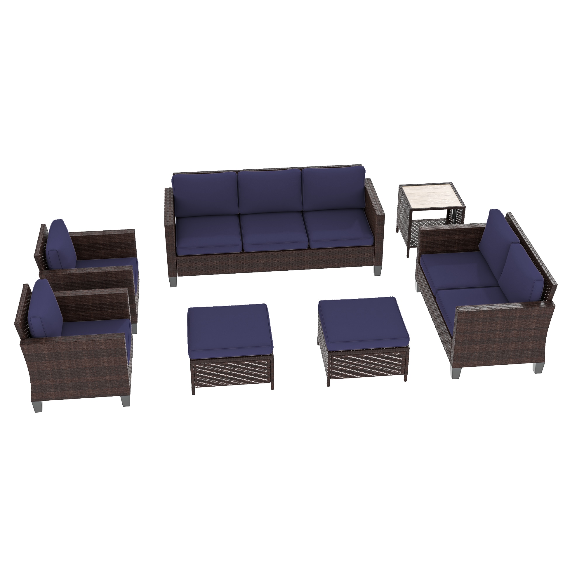 Sonkuki SD-PS-115BNY-S3T3 Patio-Conversation-Sets - View #3
