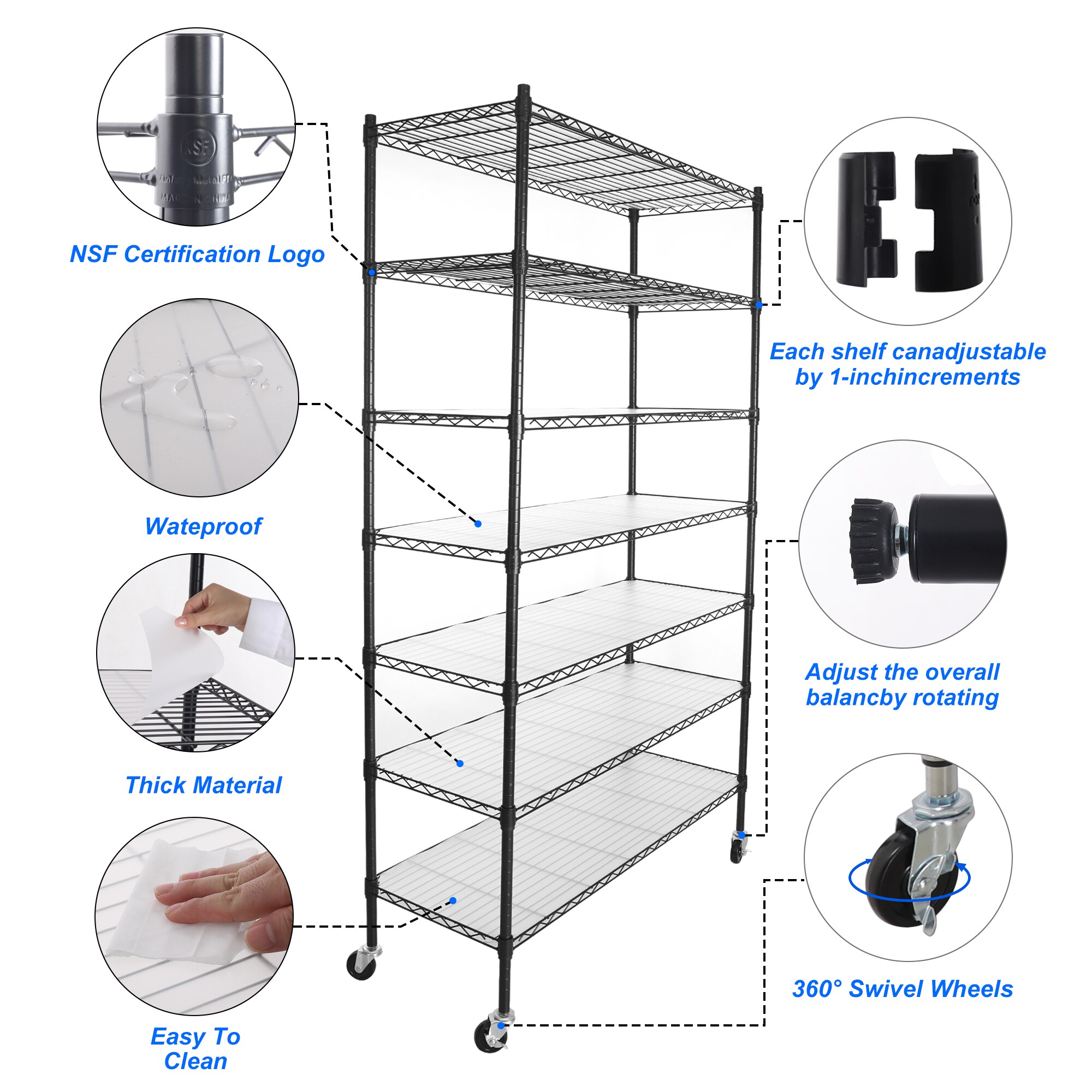 Kahomvis LIKE-QPS4-921 Free-Standing-Shelving - View #4