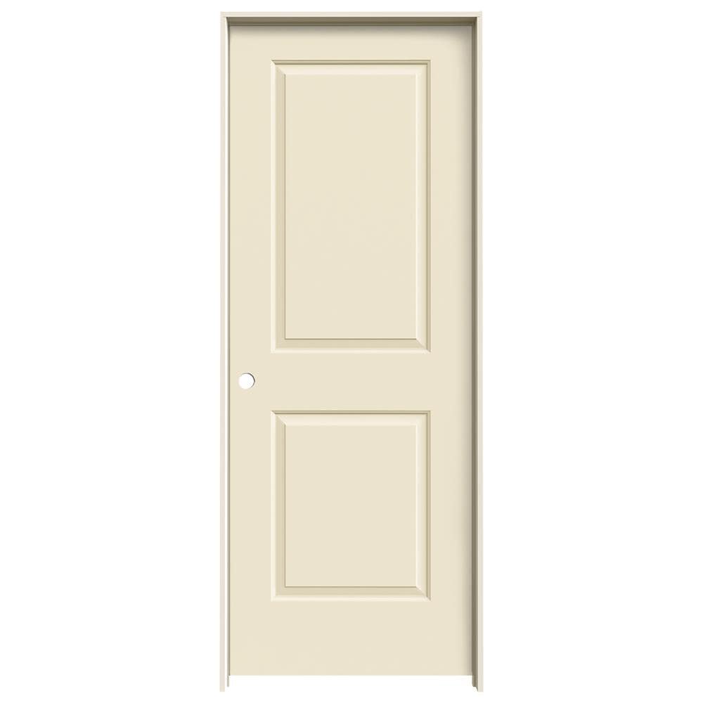 62 x 97 Modern 4-Lite Thin Bar Low-E Iron Prehung Double Door Unit