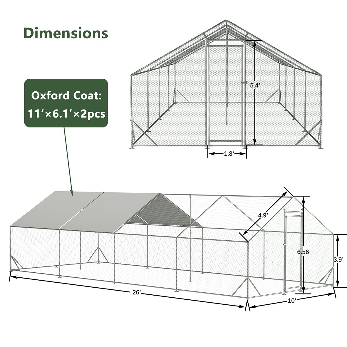 Gaierptone B230517-12 Chicken-Coops-Rabbit-Hutches - View #6