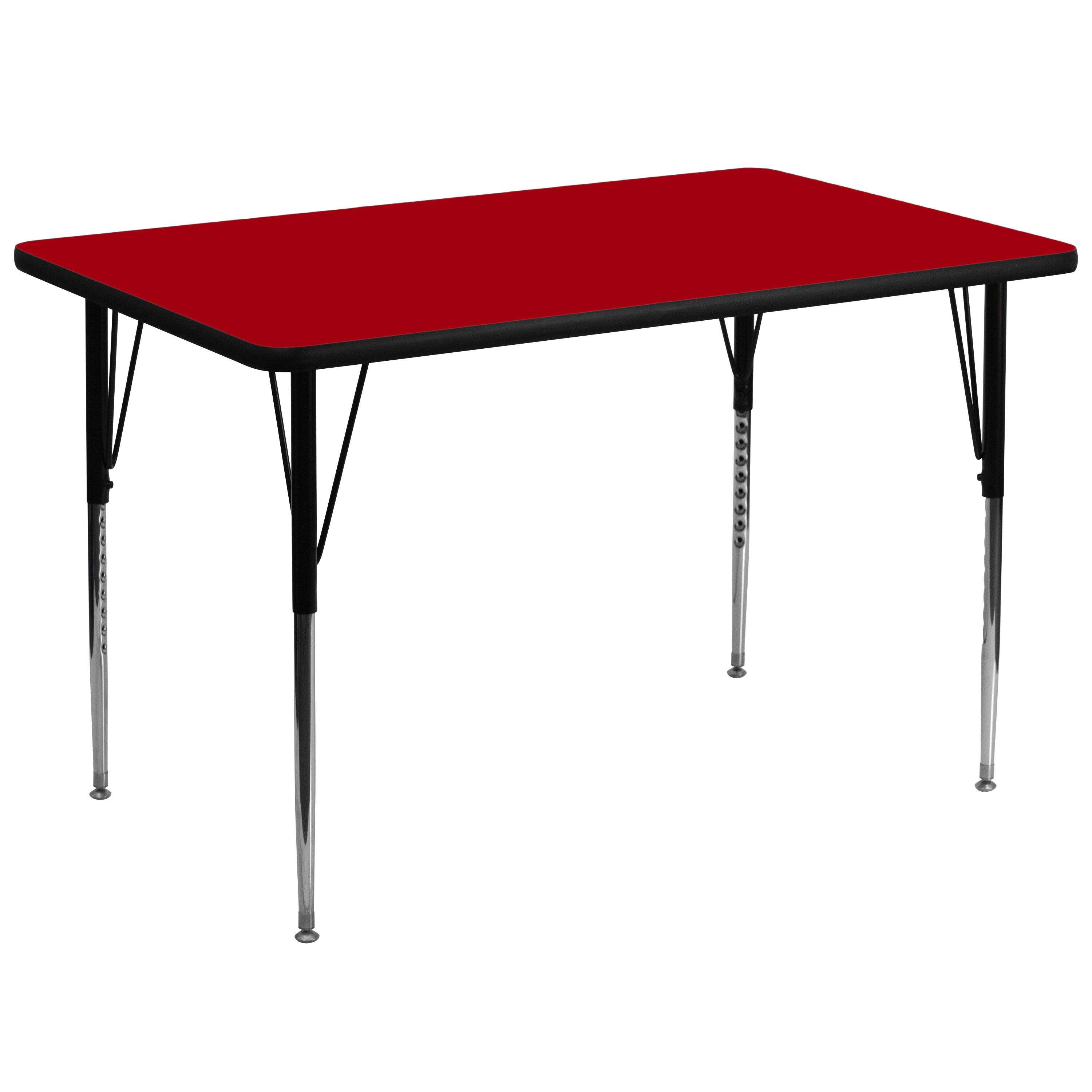 Flash Furniture 847254023207 Red Rectangular Kid's Play Table
