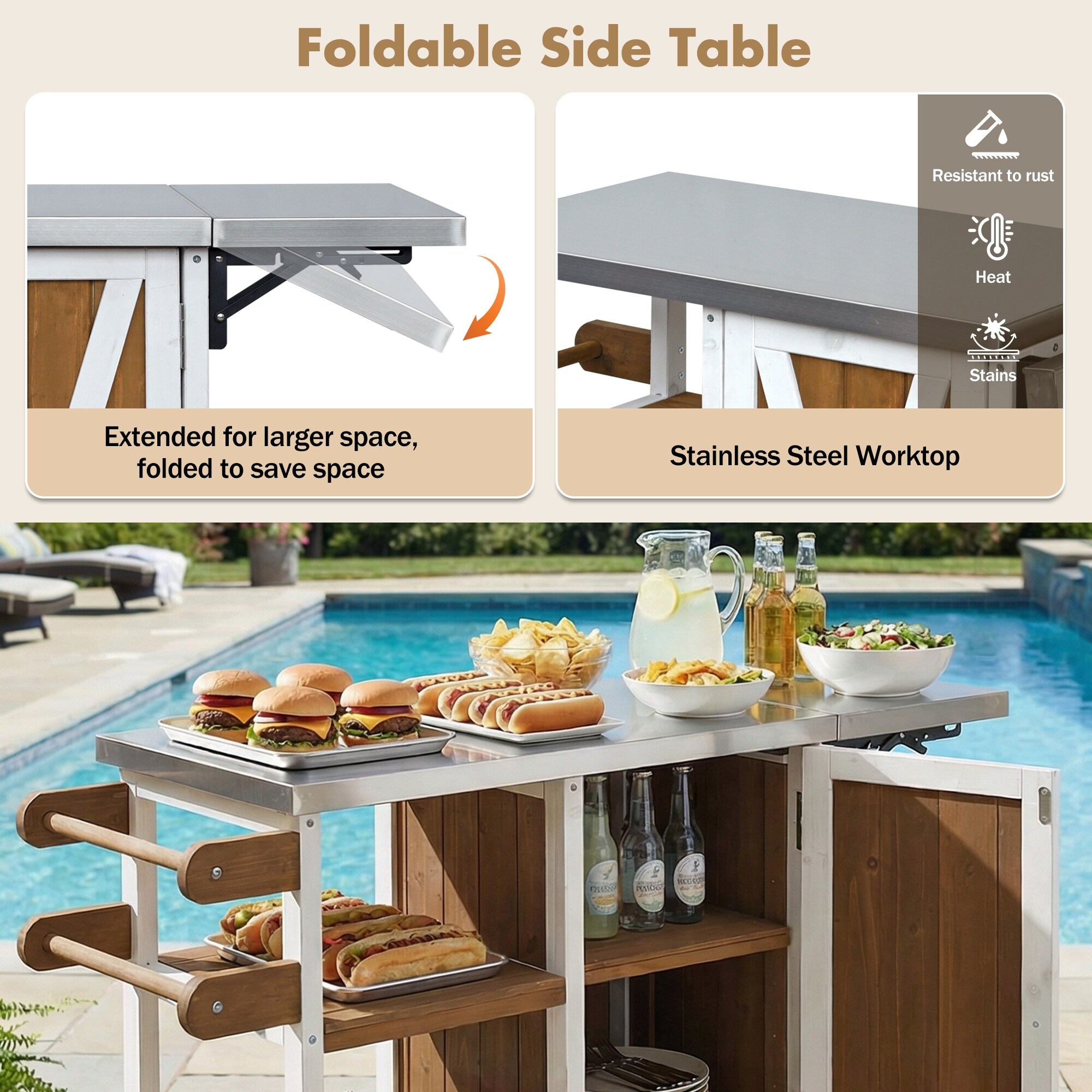 HyperDrop Cart B-0C6M0N5S2H7Q Grill-Carts-Grill-Stands - View #4