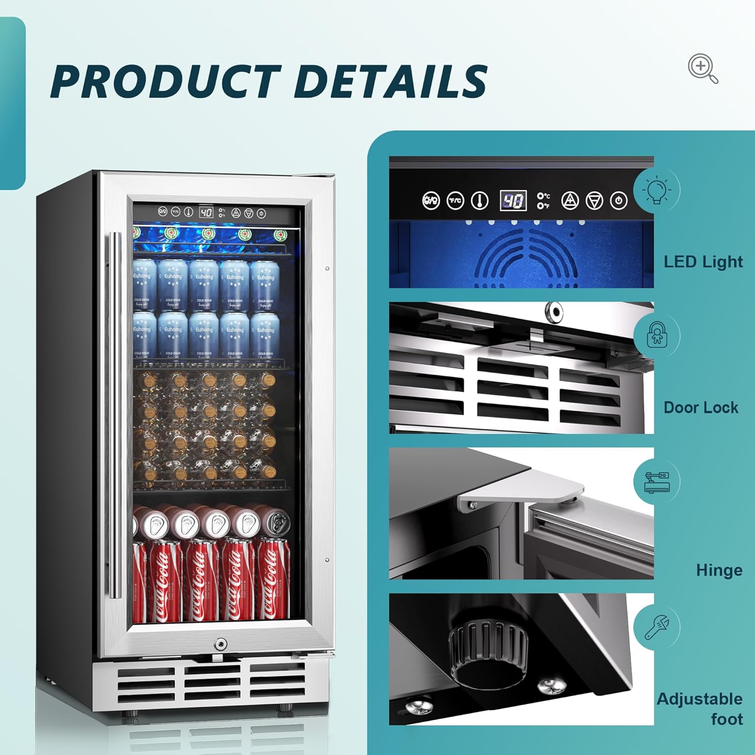 Euhomy BR002-126SI-E-LS-SC Beverage-Dispensers - View #5