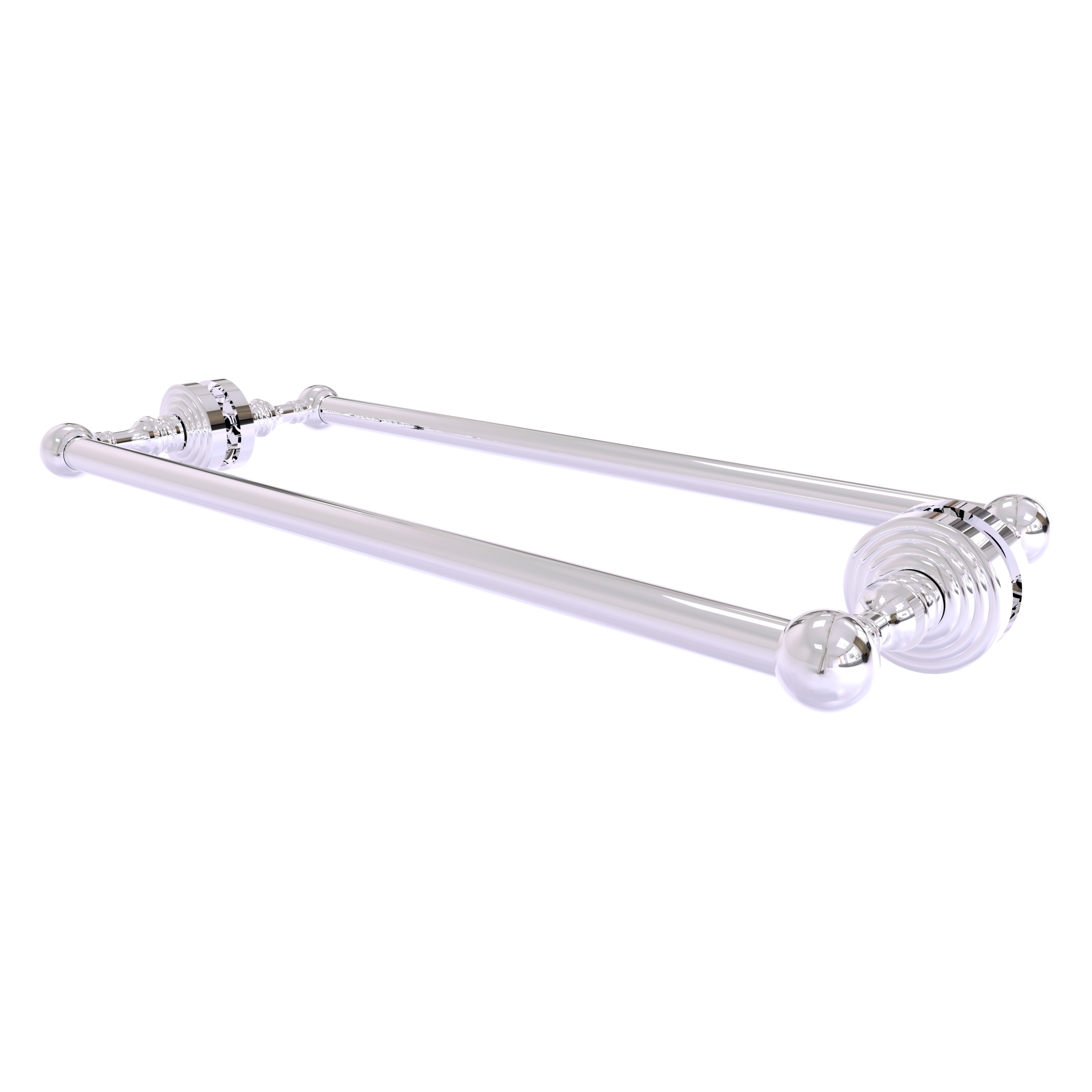 Allied Brass WP-41-BB-18-PC Waverly Place 18-in double Polished Chrome Wall mount Double Towel Bar
