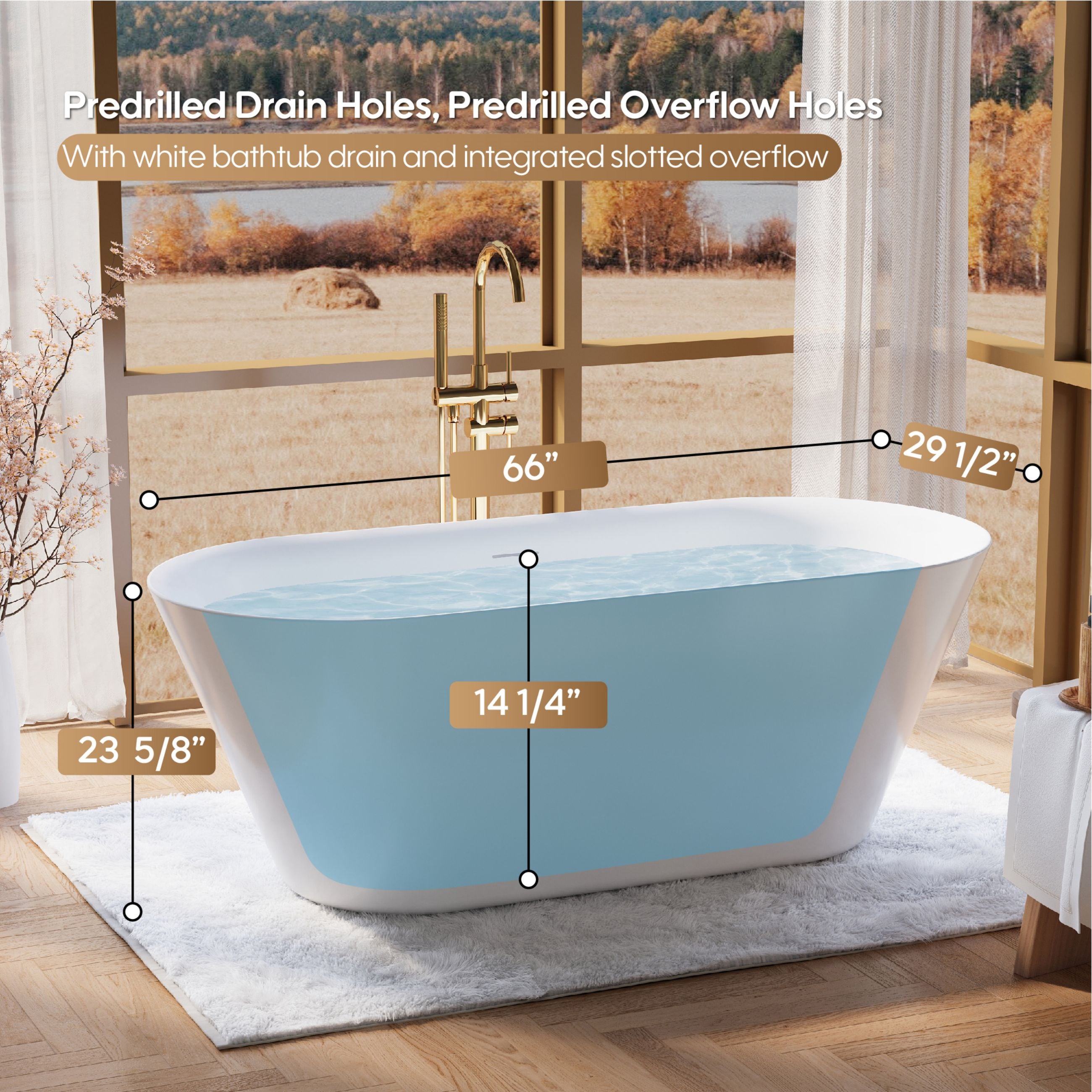 LIVIZA LBTY-VZ66SAB bathtubs - View #7