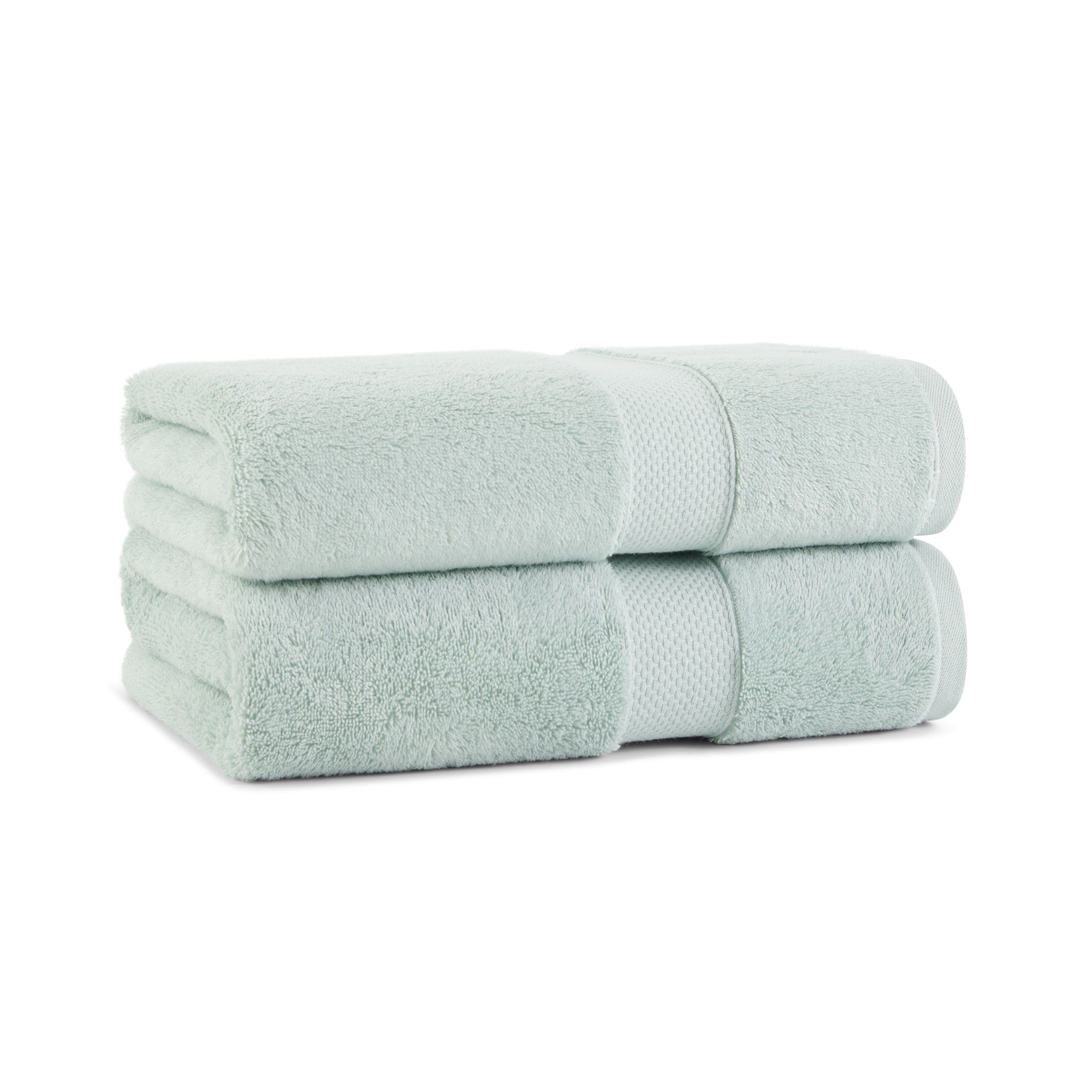 Arkwright Home Aston and Arden Egyptian Cotton Bath Towel 30x54 Sage Green - Pack of 2