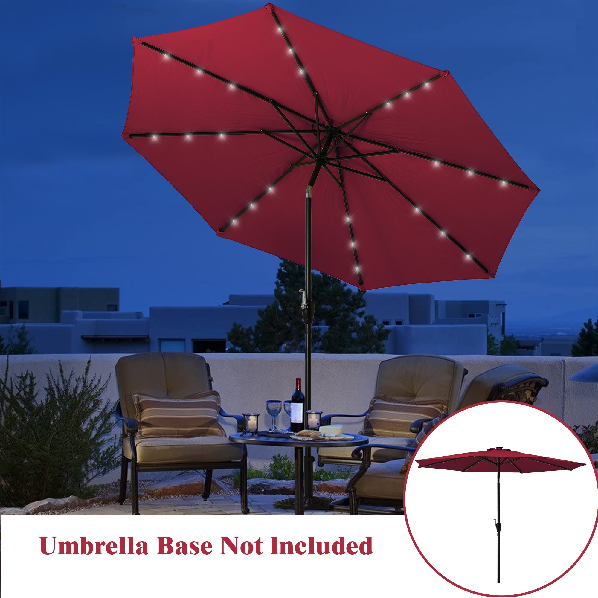 Clihome CLI-21ED37-1-RD Umbrellas-2 - View #3