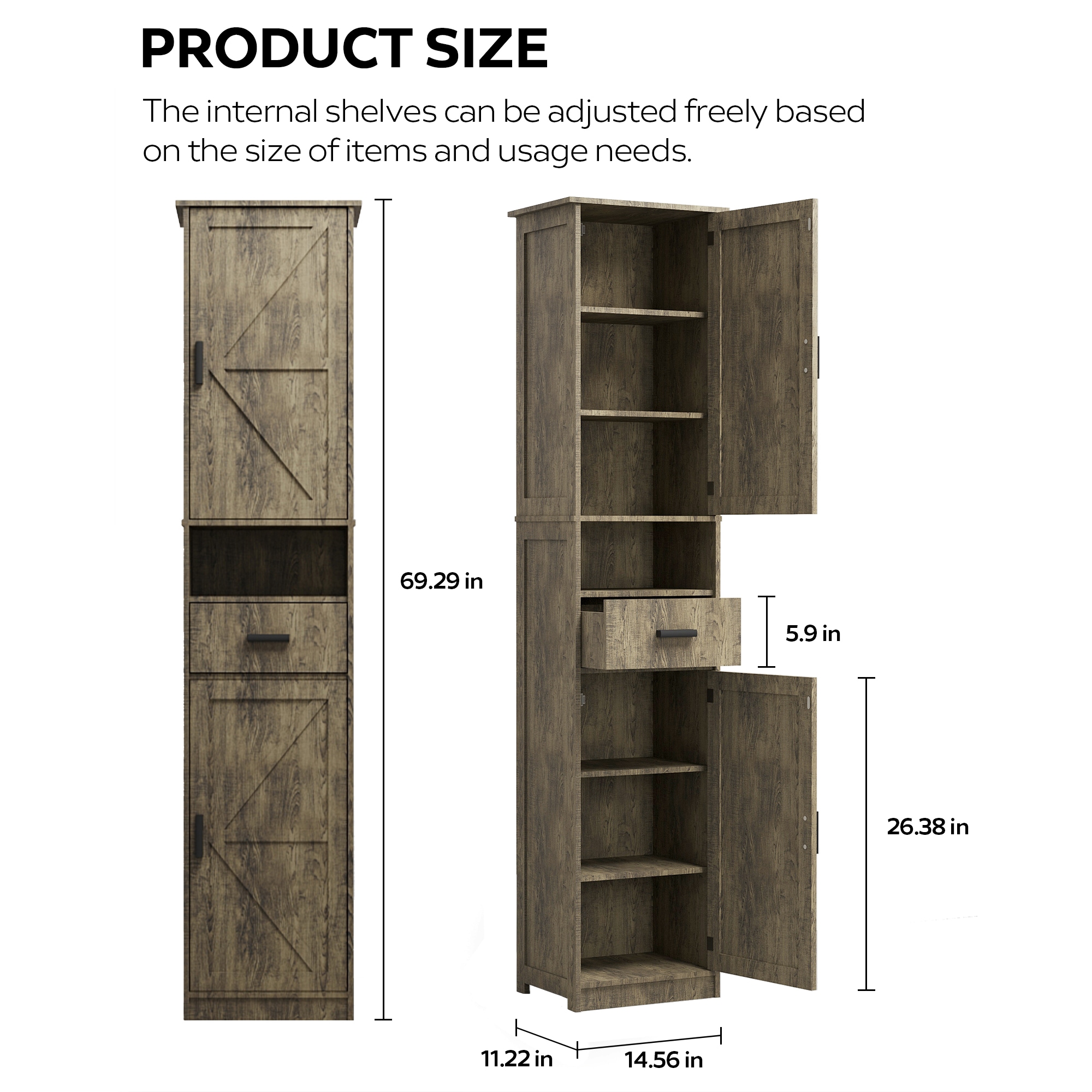 LOVMOR SF-M-W2386P207761 Utility-Storage-Cabinets - View #2