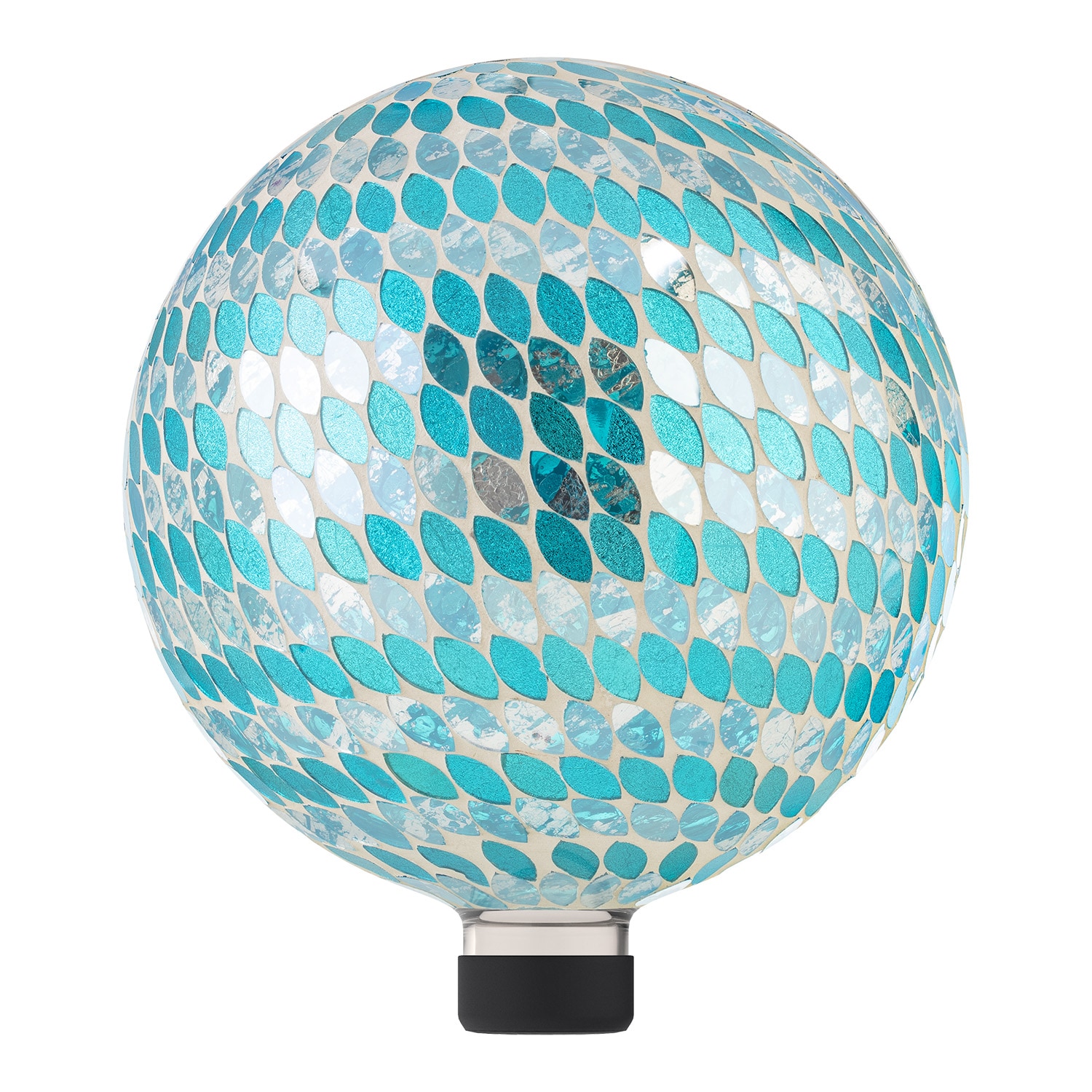 Alpine Corporation HGY428 10-Inches Diameter Blue Blown Glass Gazing Ball