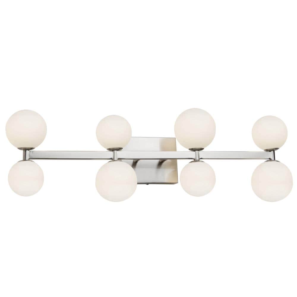 ARTCRAFT AC6618 Hadleigh 5.25-in W 8 -Light Oil-rubbed Nickel Transitional Wall Sconce