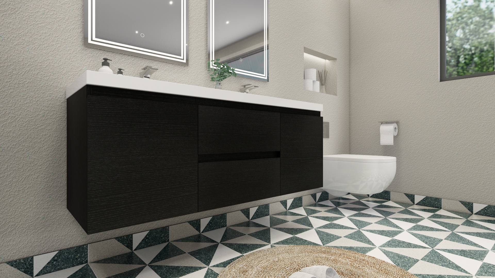 Moreno Bath MOB60D-RB Bath-Vanity-Combo - View #5