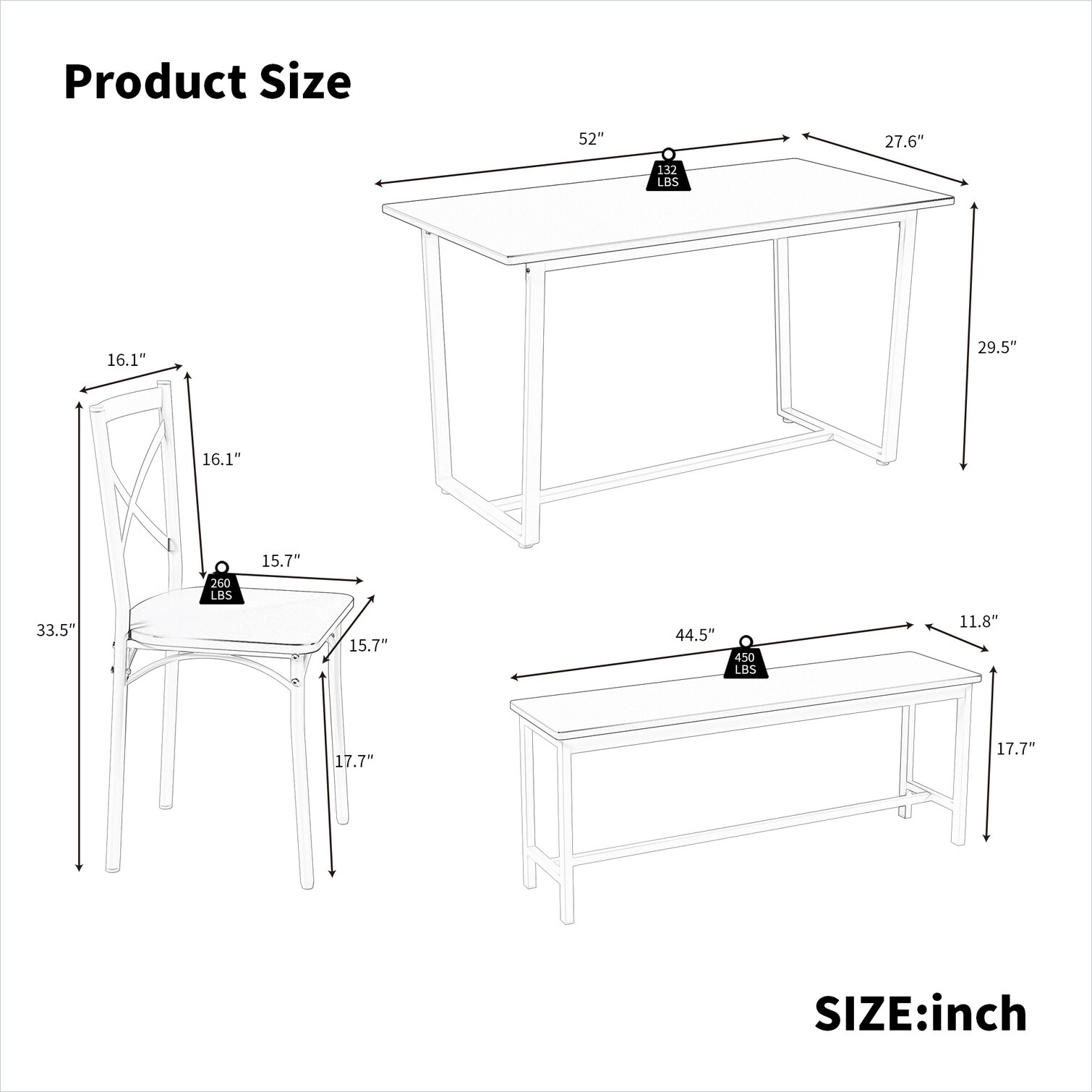SunJet VBDGAZOZGGHV Dining-Sets - View #5