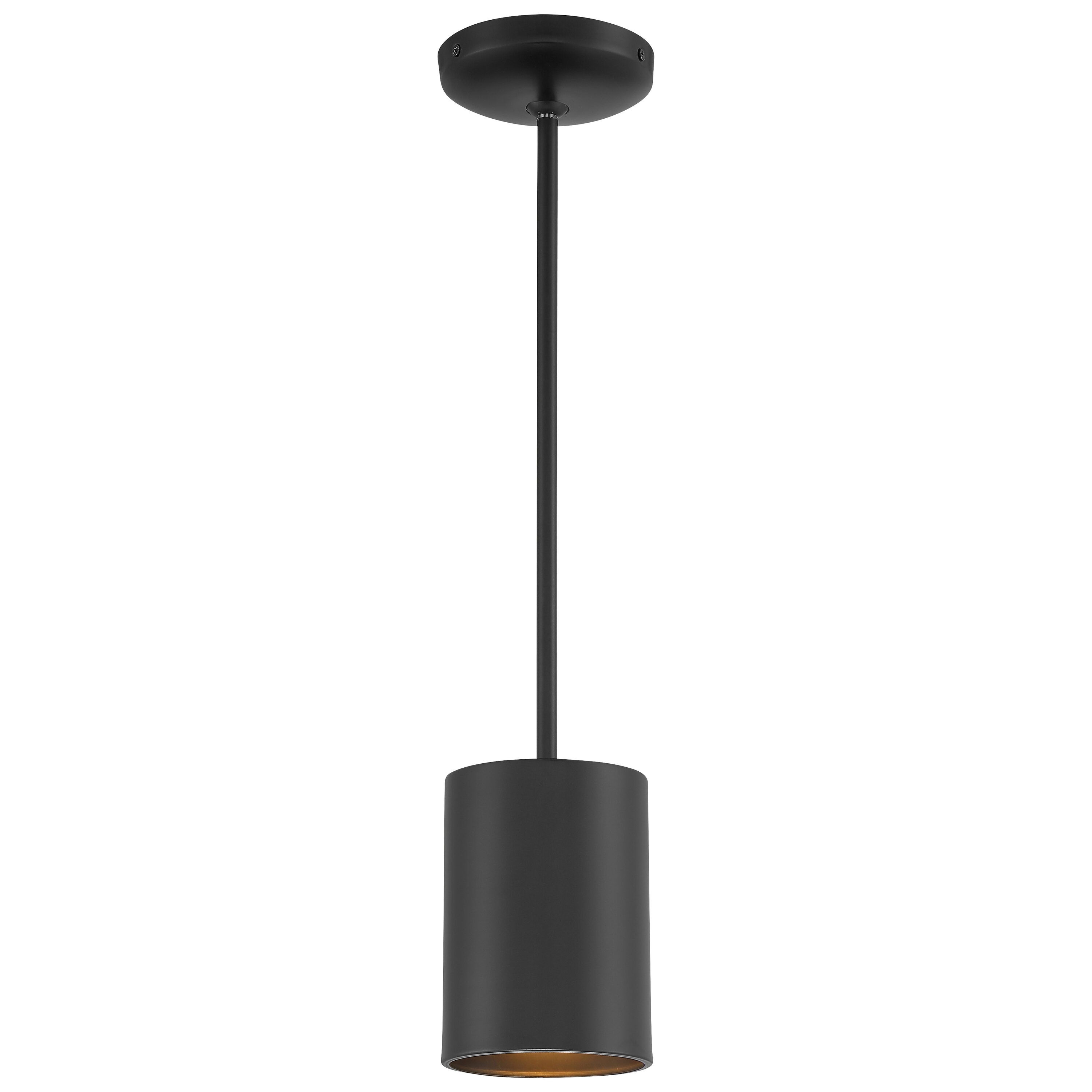 Access Lighting 29000-MBL Pilson Black Modern/contemporary Cylinder Mini Hanging Pendant light