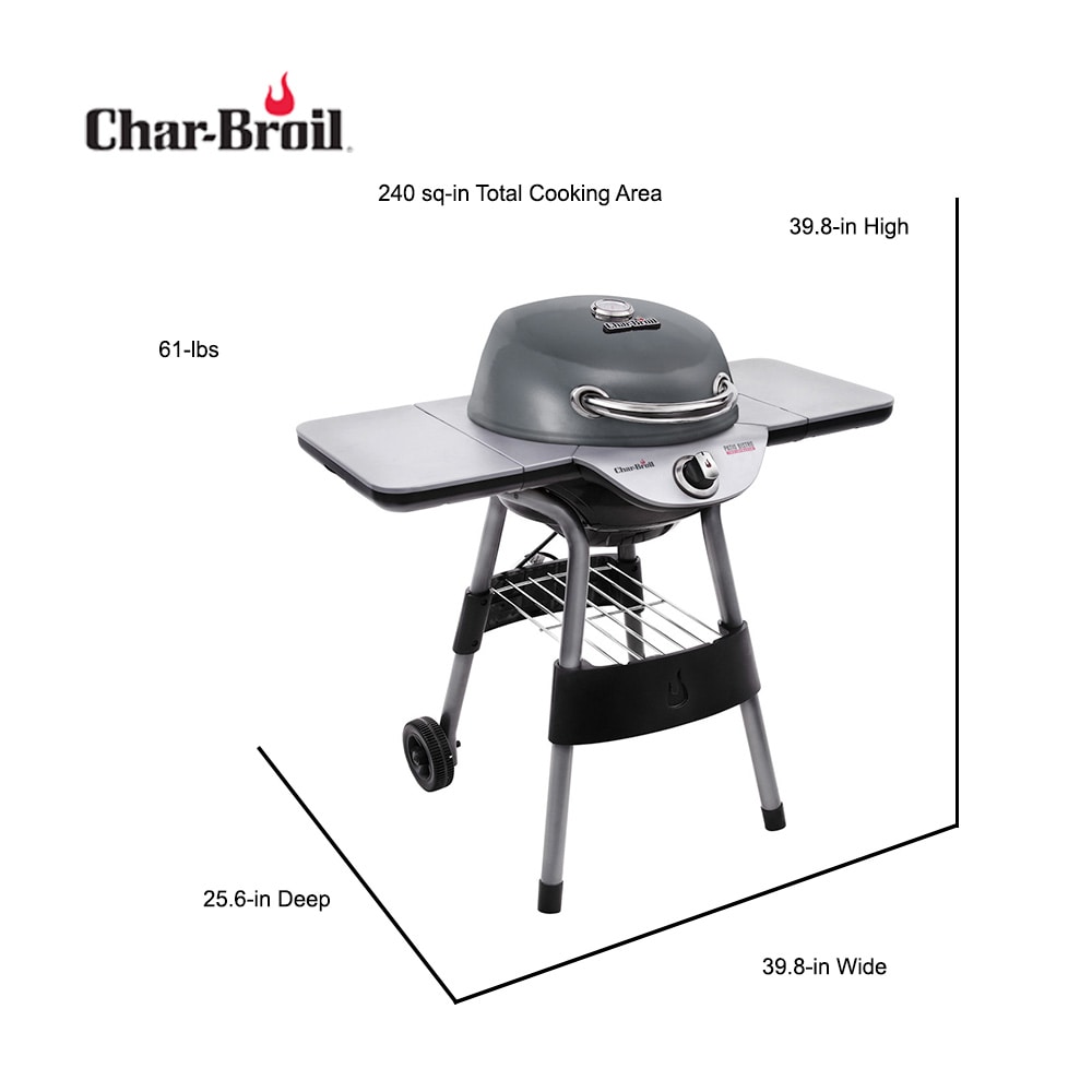 Gloss Black Char-Broil TRU-Infrared Patio Bistro Electric Grill 