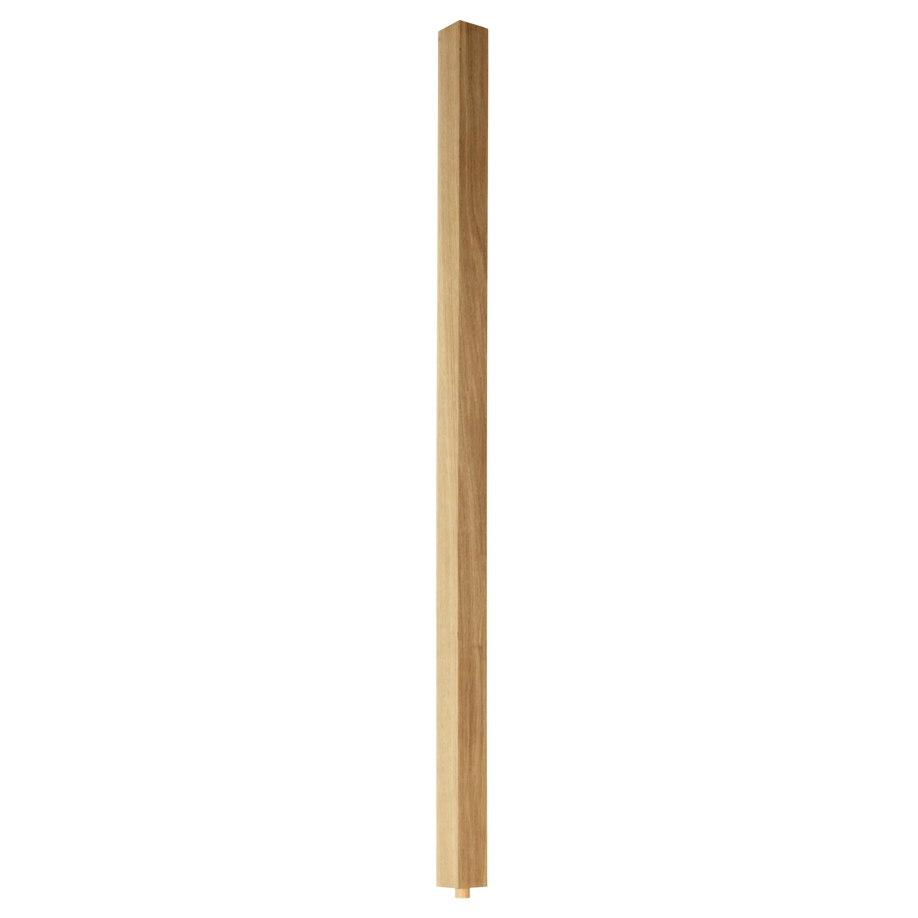 Crown Heritage 457536042 42-in x 1.75-in Craftsman Unfinished White Oak Square Top Stair Baluster