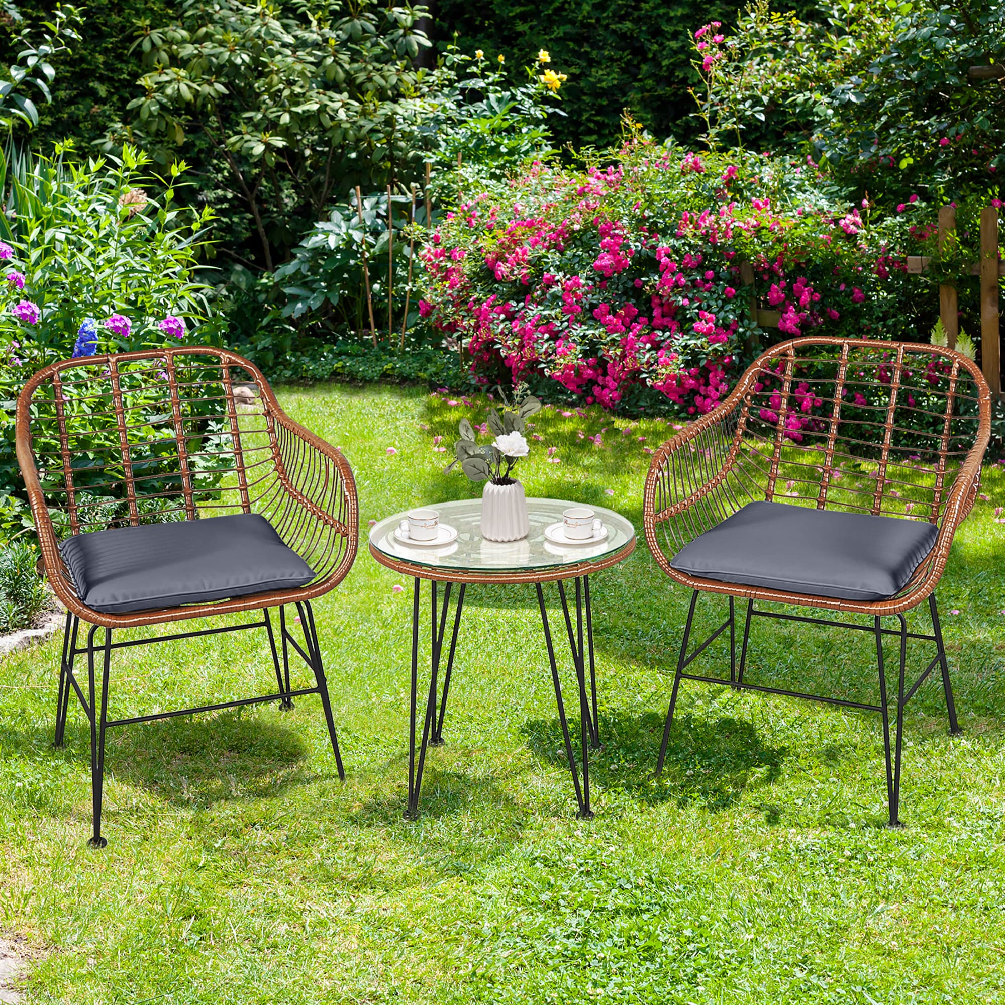 Costway OP70837GR Patio-Conversation-Sets - View #9