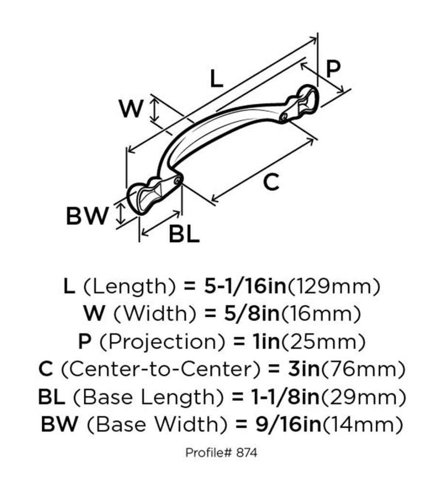 Amerock BP874G9 Cabinet-Pulls - View #7