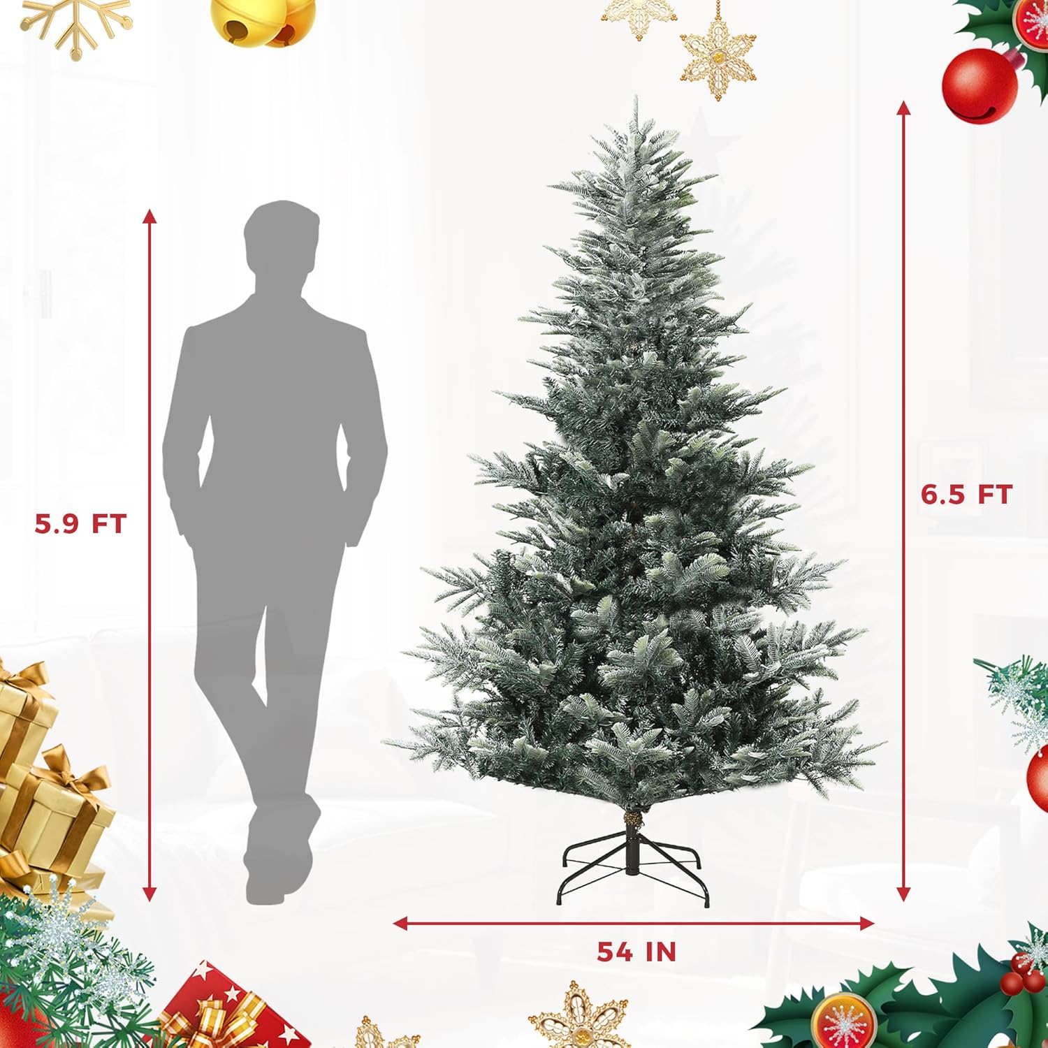 Qeetex LXL-PHK-35HYKK4F Artificial-Christmas-Trees - View #6