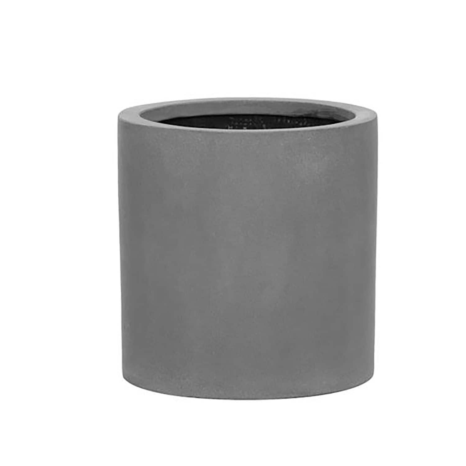 Vasesource CAMBRIDGE12CM Round 11.5-in W Extra Large Gray Mixed/Composite Indoor/Outdoor Planter