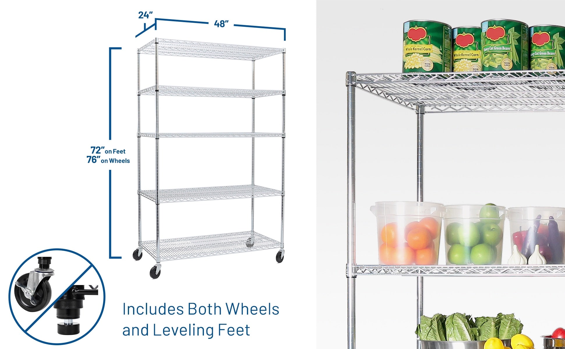 Seville Classics WEB564 Free-Standing-Shelving - View #2