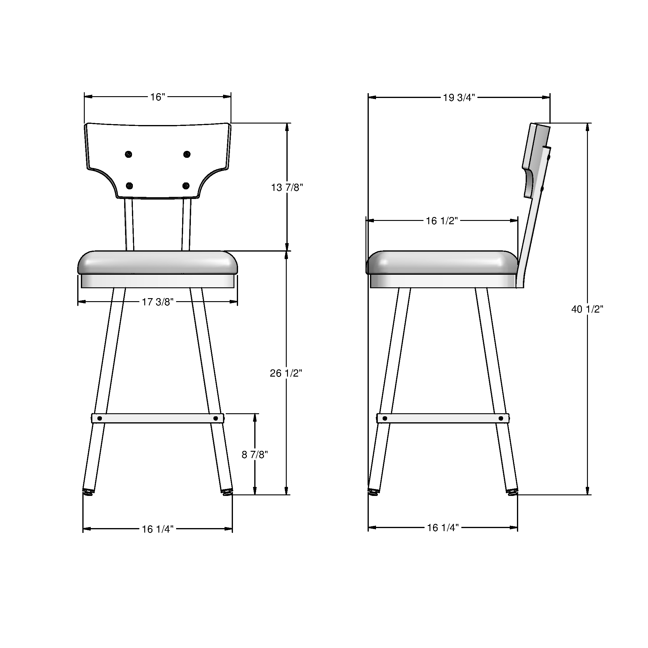 Amisco 44661-26/1B25DNF489 stools - View #7