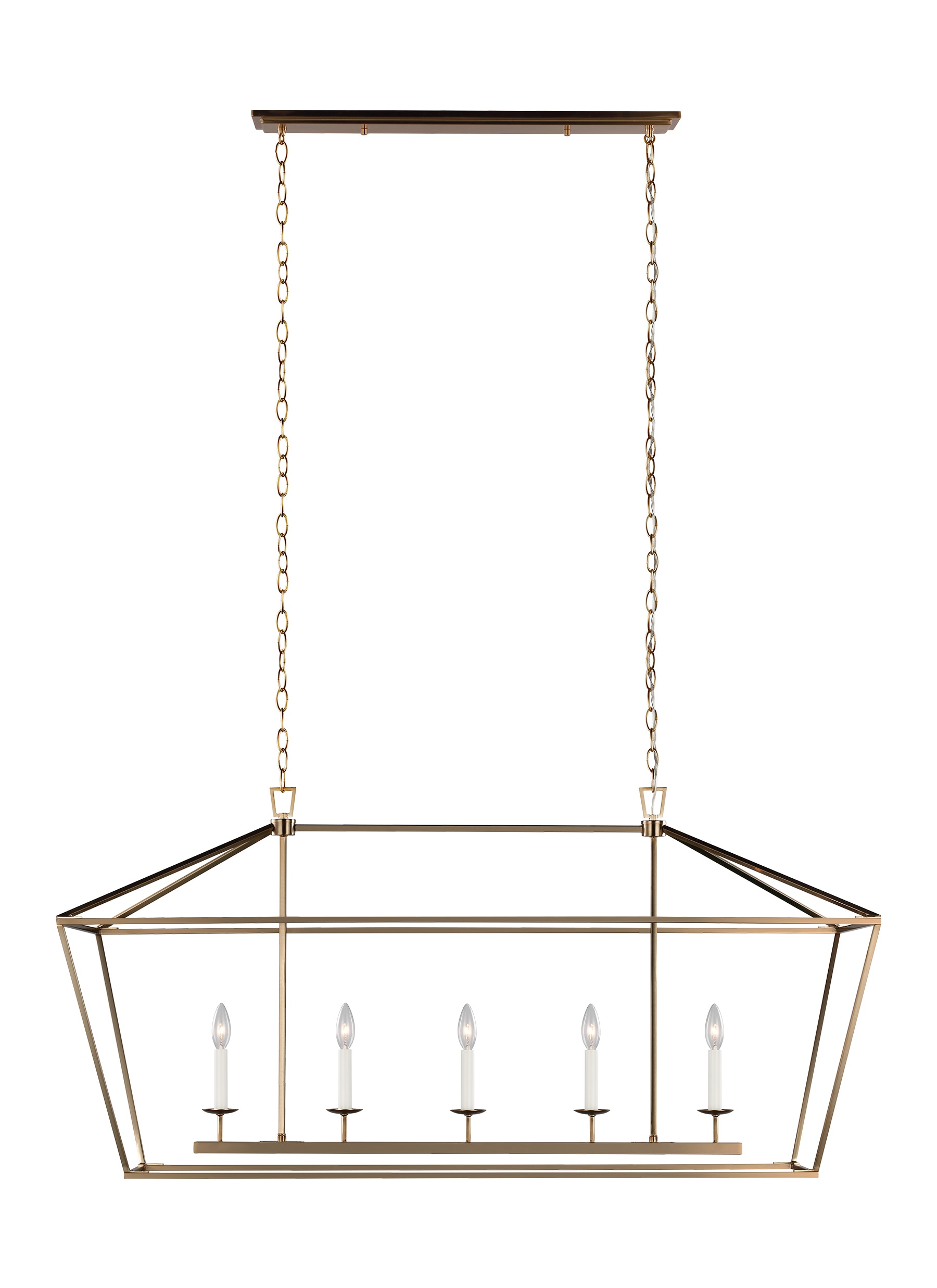 Generation Lighting 6692605EN-848 Dianna 5 -Light Satin Brass Transitional For Use in Dining Rooms, Foyers, Kitchens, Chandelier