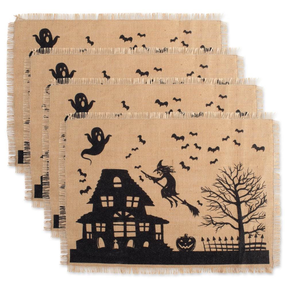 DII CAMZ37628 4 -Pack 13 x 19" Placemat S/4 Wicker Rectangle Placemats