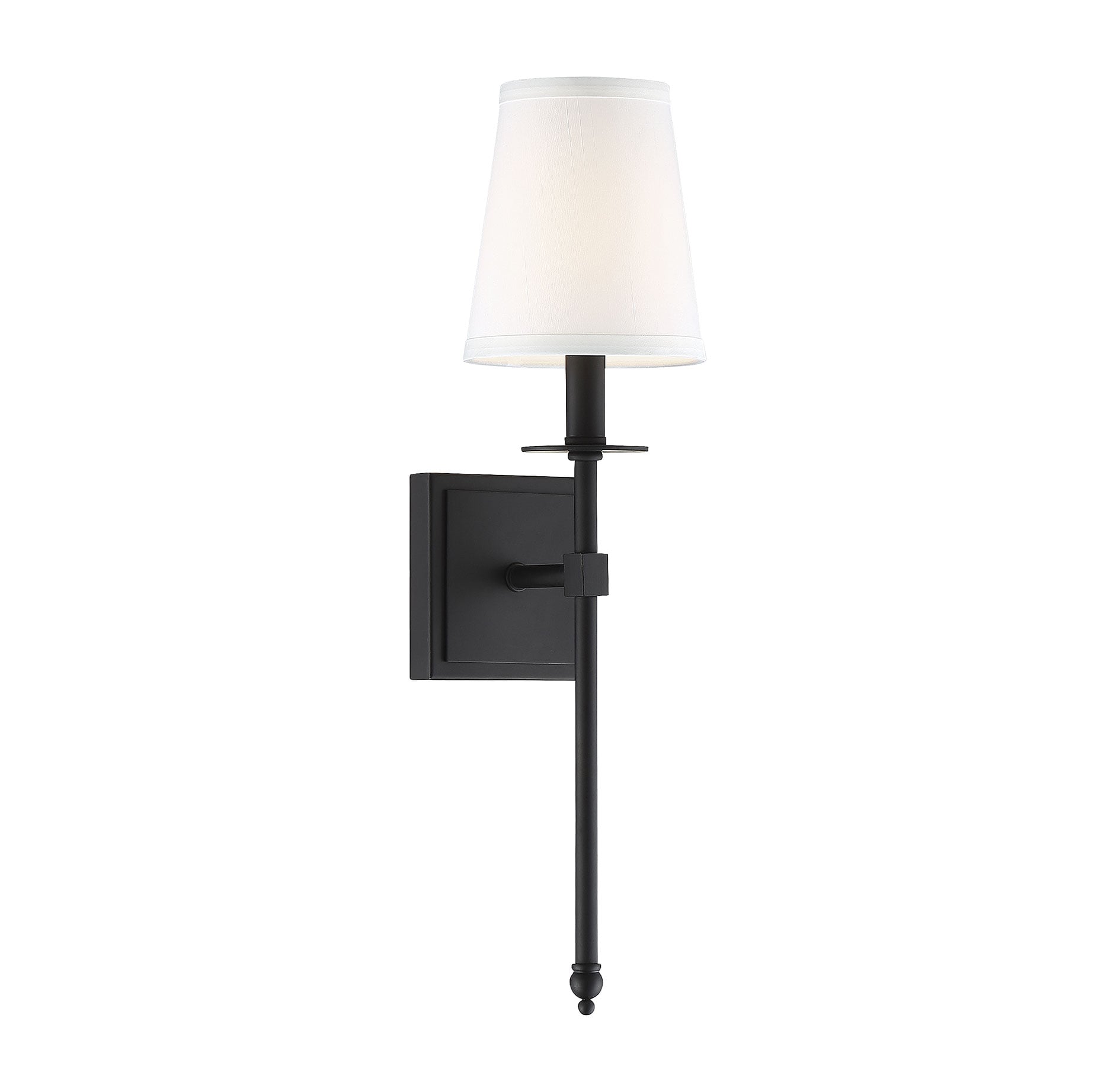 Savoy House Essentials 9-302-1-89 Monroe 5-in W 1 -Light Matte Black Bohemian/global Wall Sconce