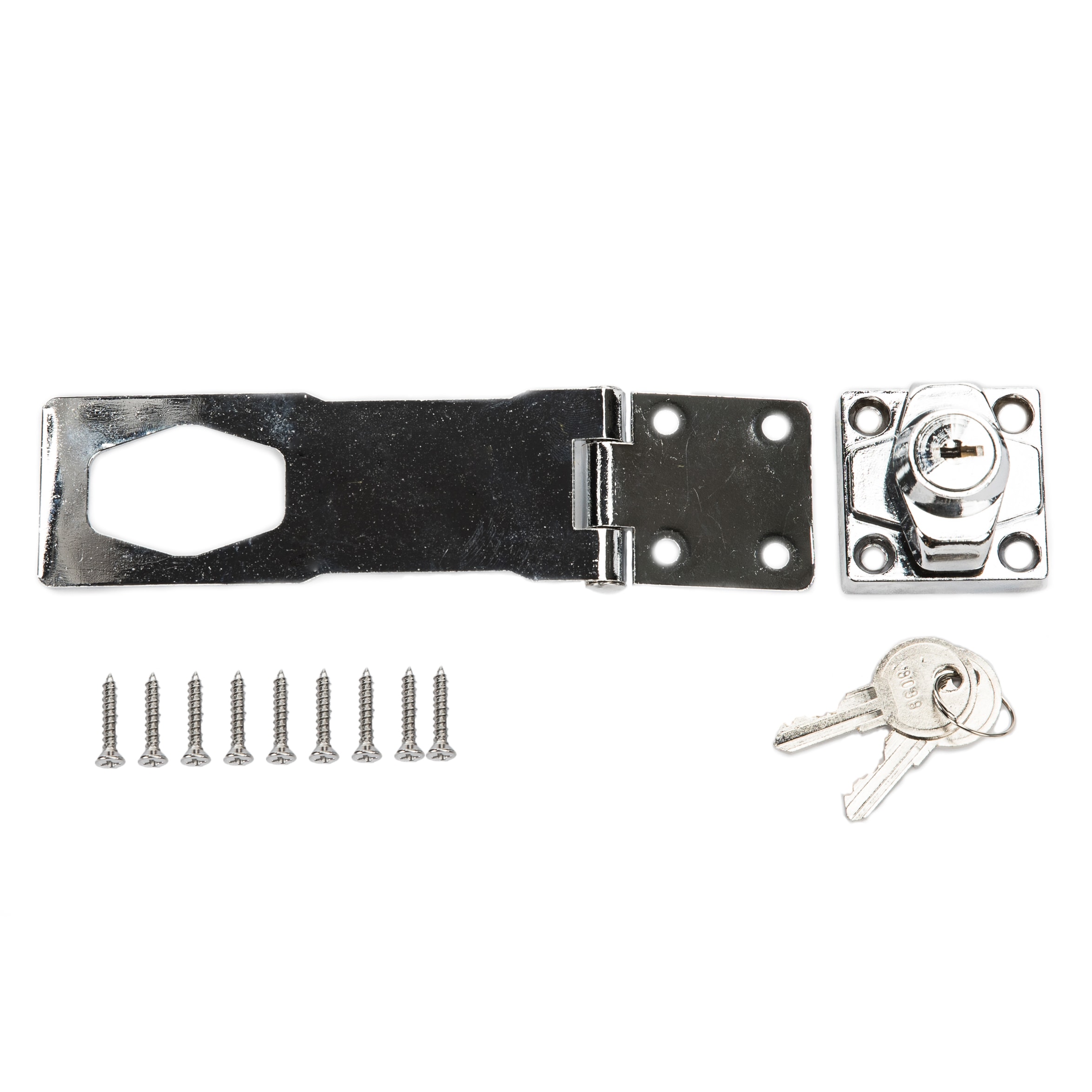 GEMASP Hasp Latch 2 Pack, 90 Degree Solid 304 Stainless Steel File