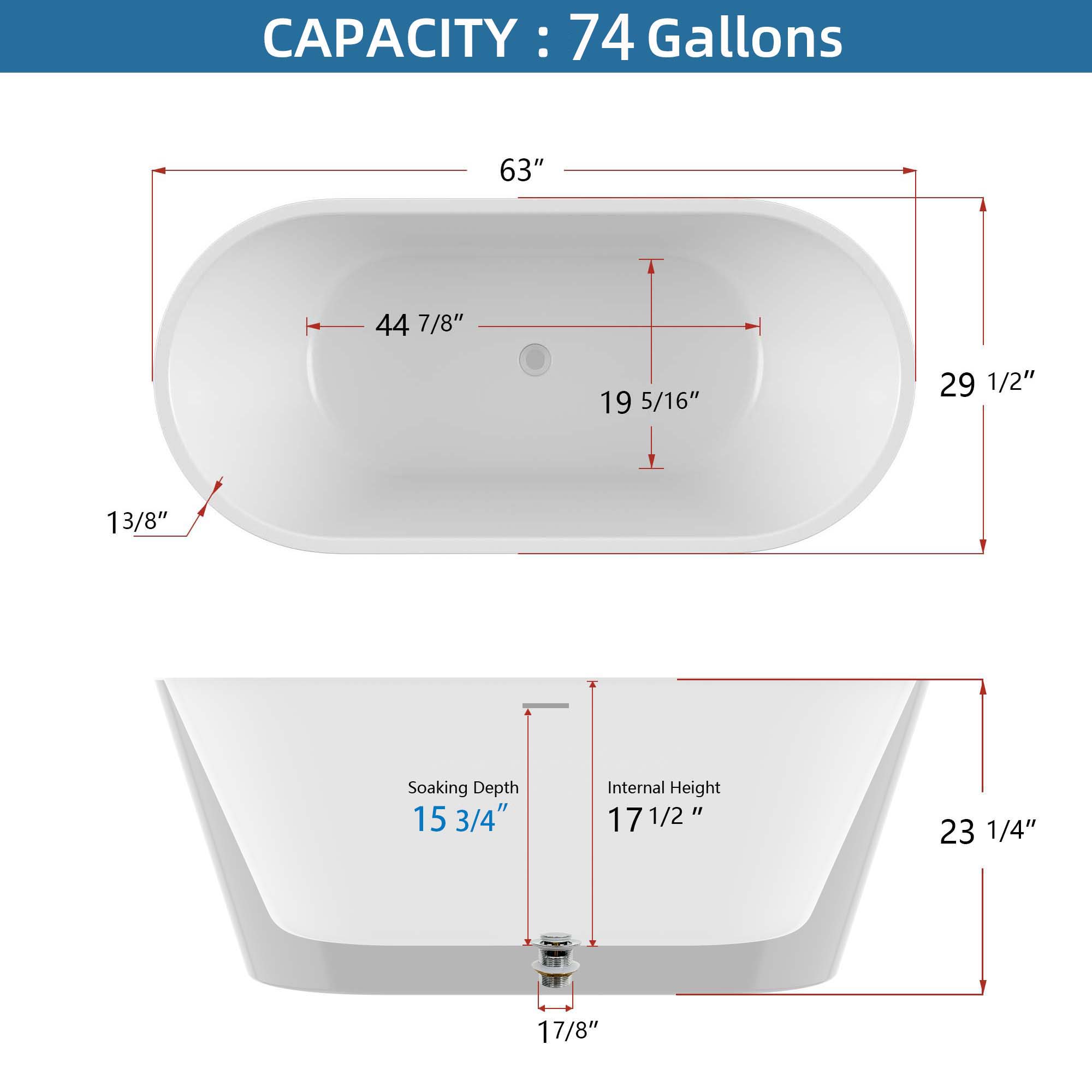 WELLFOR GTLSTBSJWH bathtubs - View #4