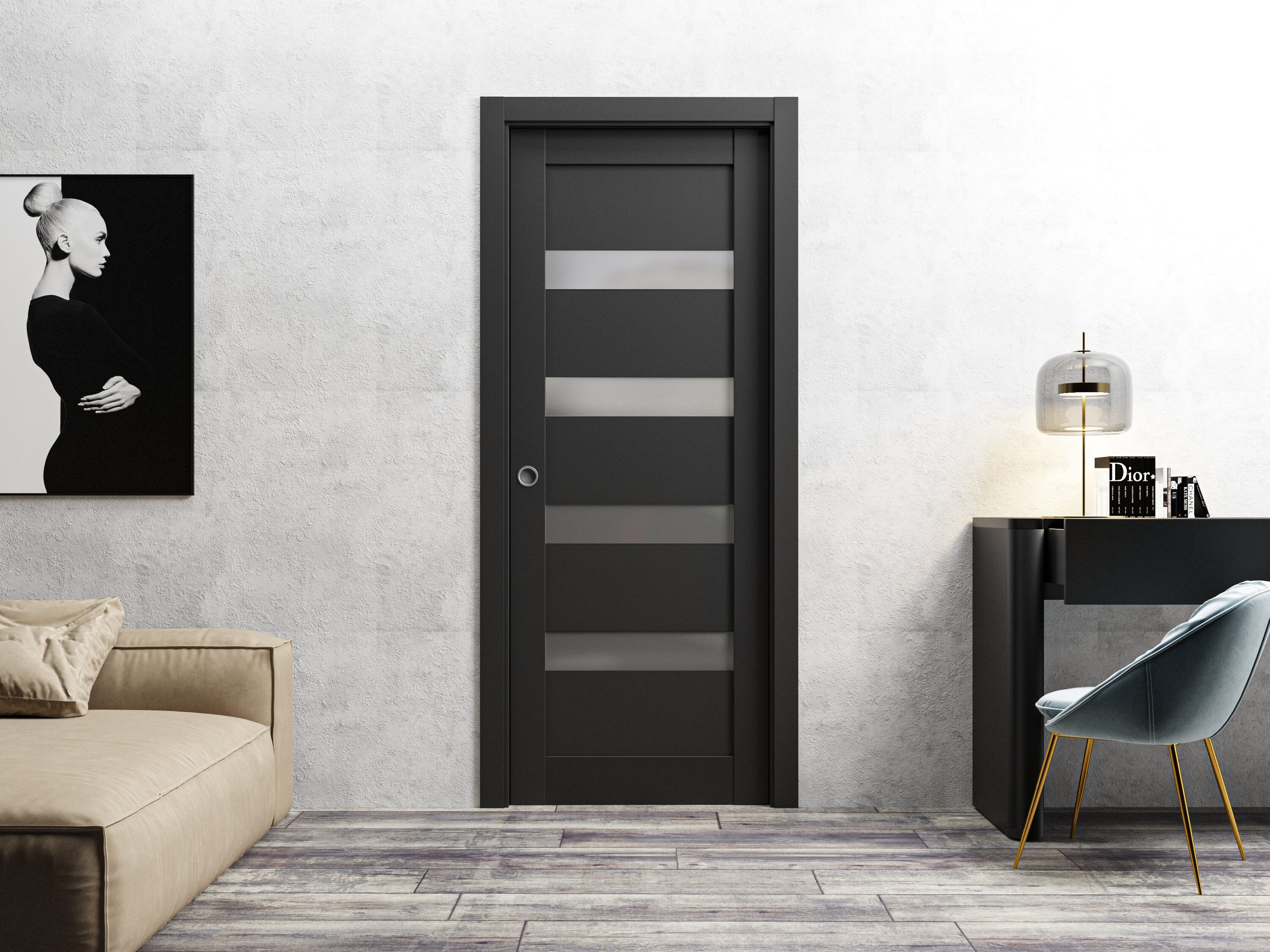 SARTODOORS QUA4113SBLK3696 Slab-Doors - View #3