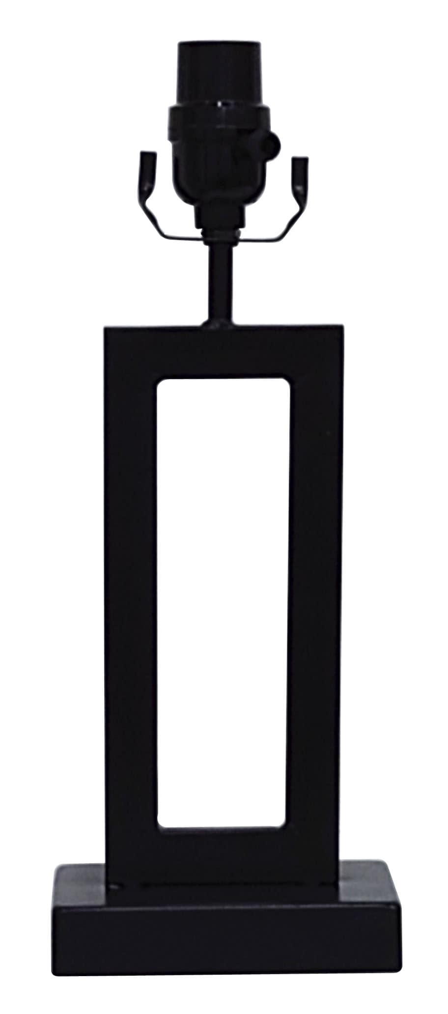 allen + roth SML-2127BK 13.5-in Matte Black Plug-in Metal Lamp Base