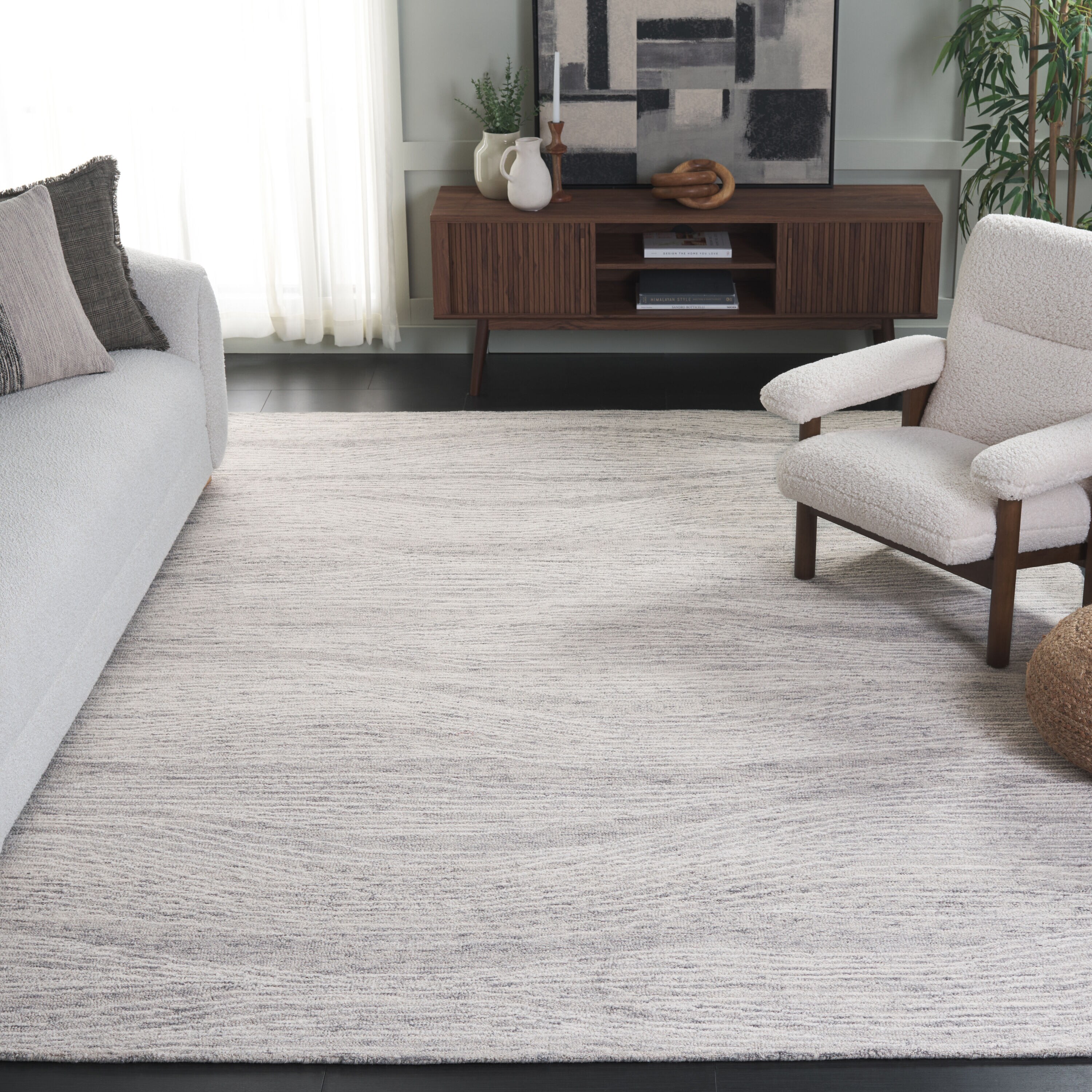  Metro 995 Gray/Ivory Modern Contemporary 10ft x 14ft Large Rectangle Rug