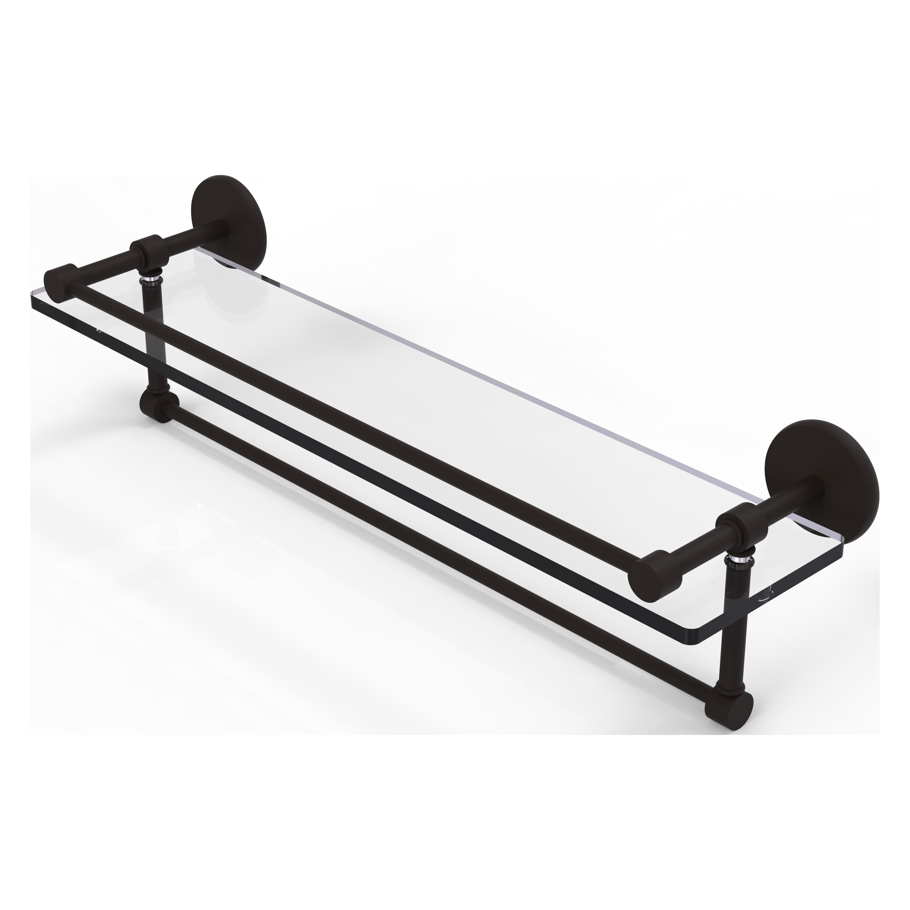 Allied Brass P1000-1TB22-GAL-ORB Prestige Skyline Oil-rubbed Bronze Wall mount Bathroom Shelf ( 22-in x 5-in x 5-in )