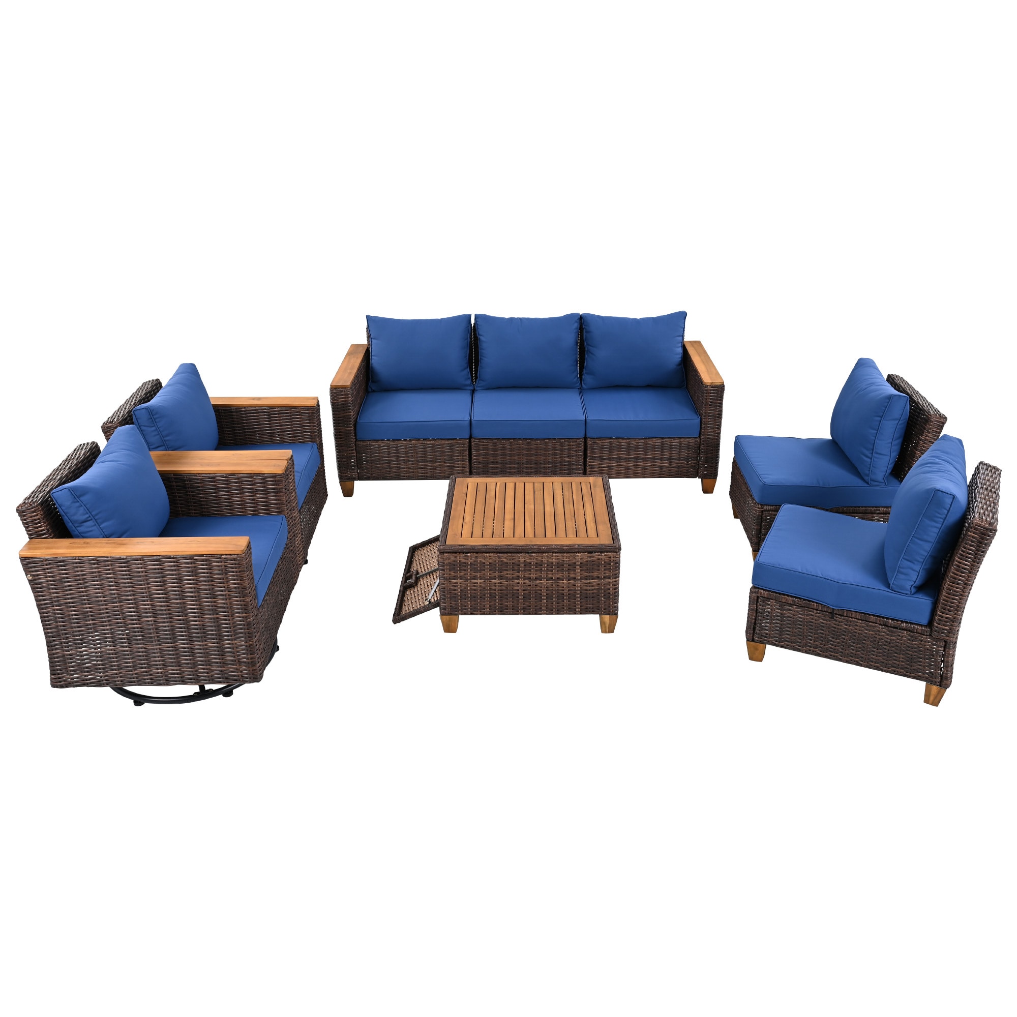 SINOFURN SYB260079BL Patio-Sofas-Daybeds - View #15