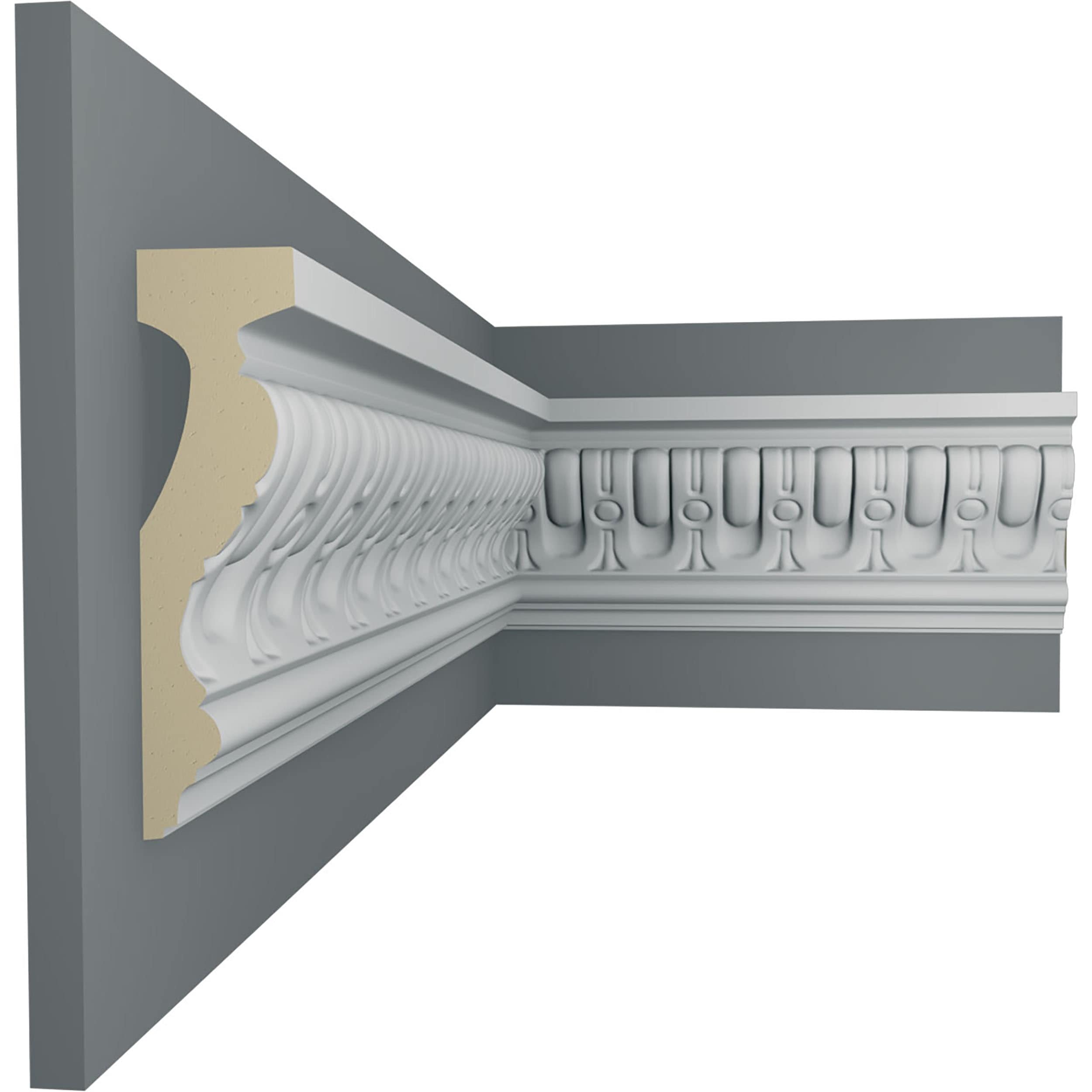 Ekena Millwork CHA04X01SQ-CASE-8 Chair-Rail-Moulding - View #5