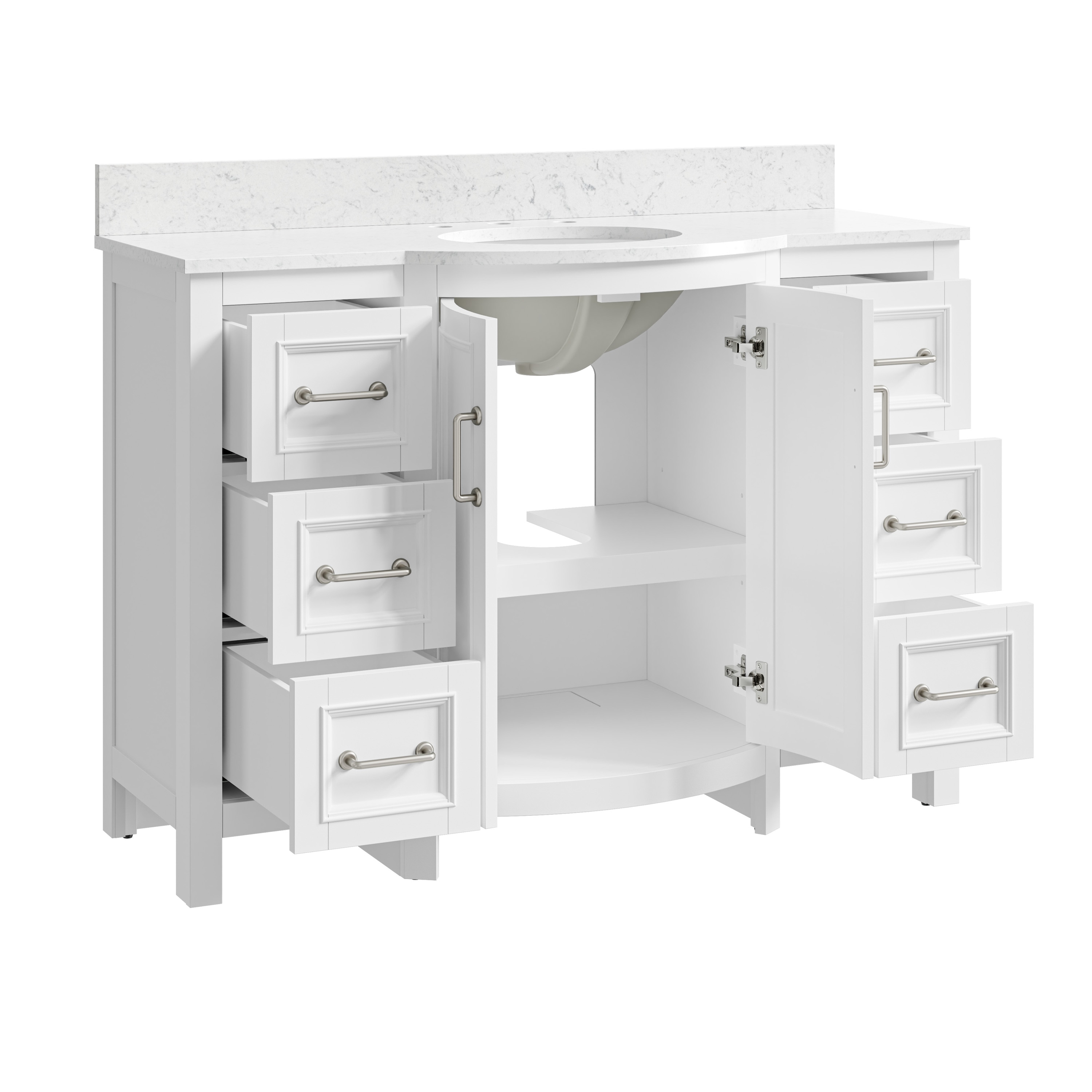 allen + roth 1007VTC-48-201-925UO Bath-Vanity-Combo - View #4
