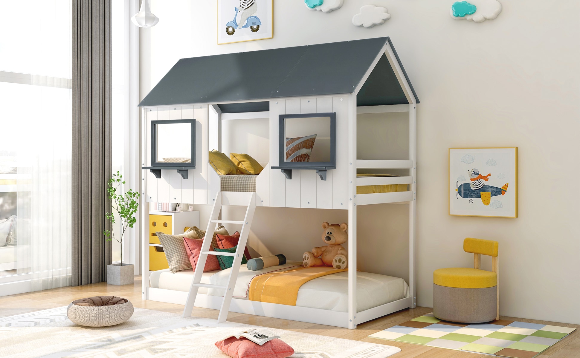 ModernLuxe LT000045AAK-1 Bunk-Beds - View #10