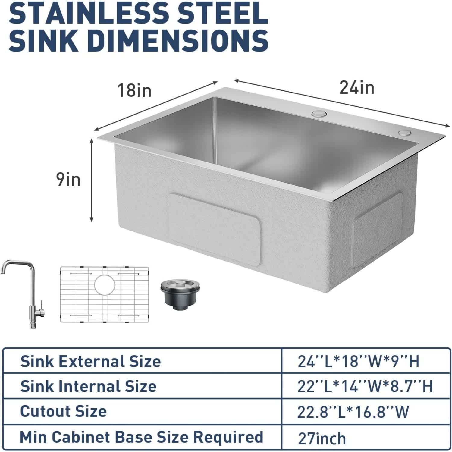 Qeetex GGL-PHO-354QBPS9 Bar-Prep-Sinks - View #2