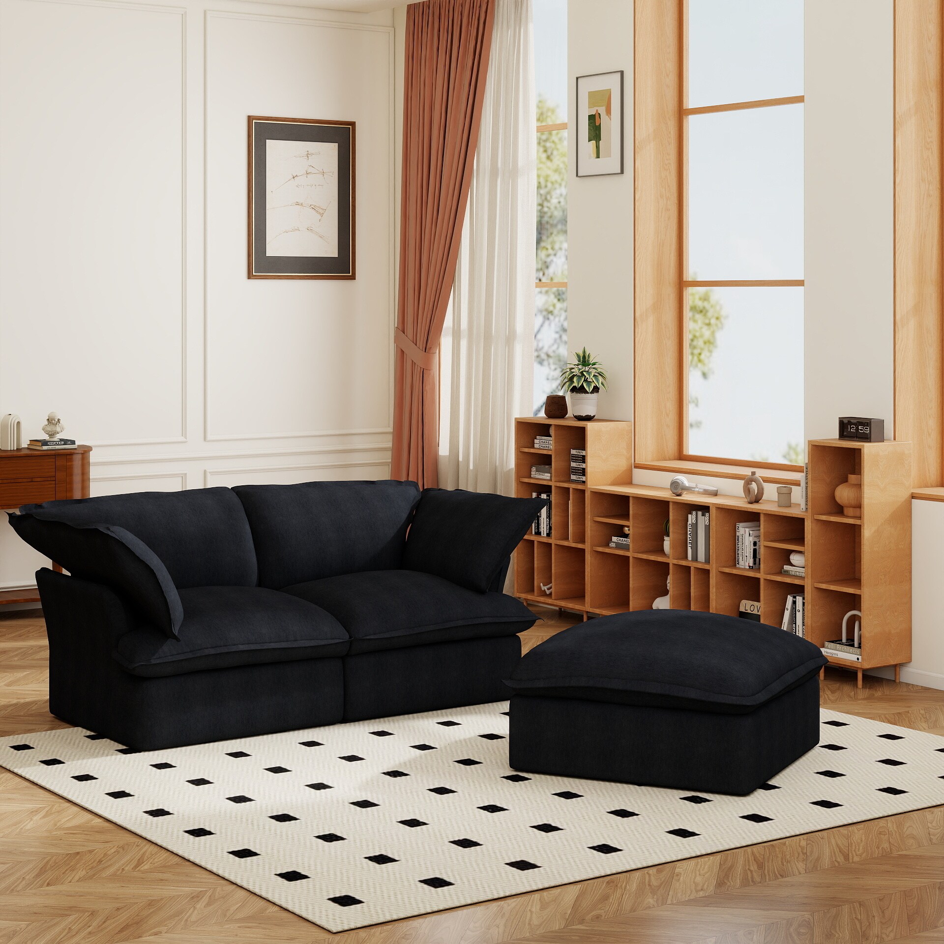 BuotiqHom DH-S2-120BK Sofas-Loveseats - View #5