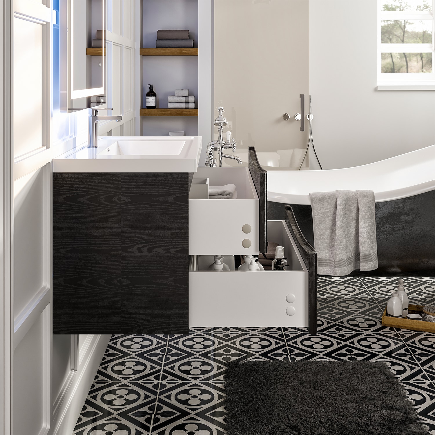 Eviva EVVN900-36CHNT-WMN Bath-Vanity-Combo - View #6