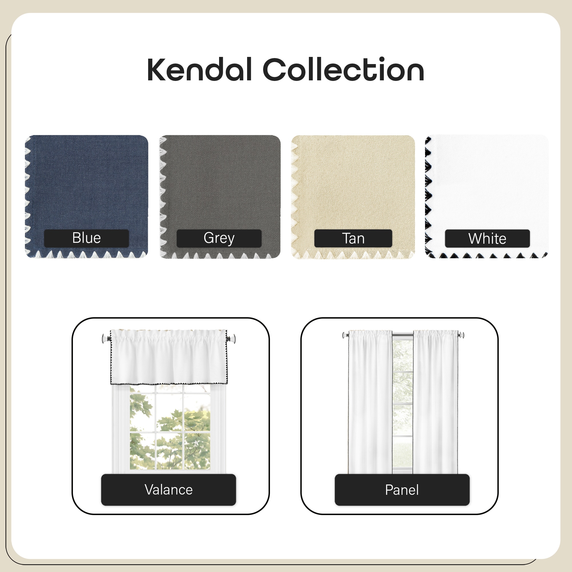 Achim KETV24WH12 valances - View #7