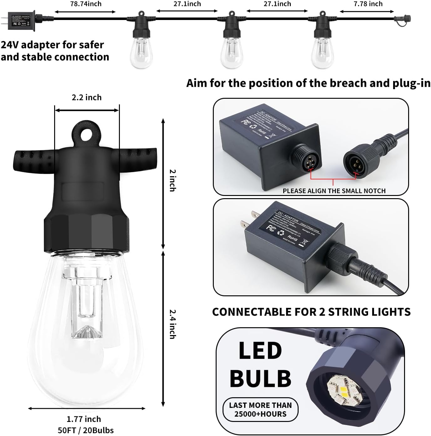 Misopily LMS0203S06 Patio-String-Lights - View #6